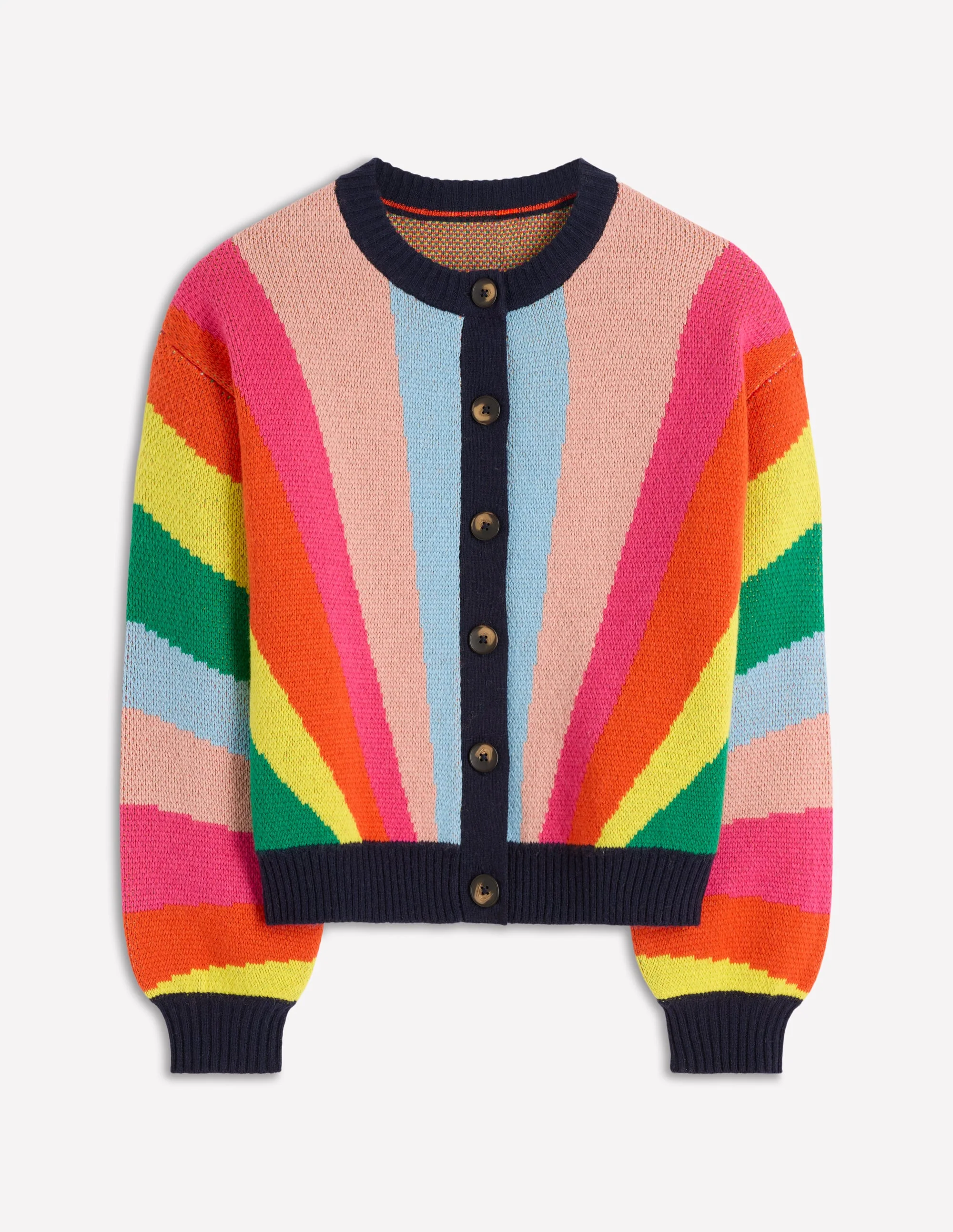 Abi Jacquard Cardigan-Multi Rainbow - Image 3