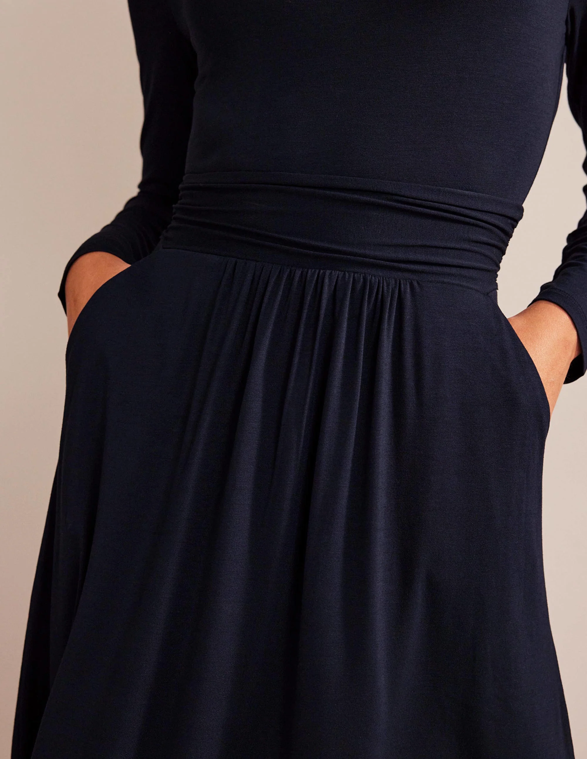 Abigail Jersey Dress-Navy - Image 2