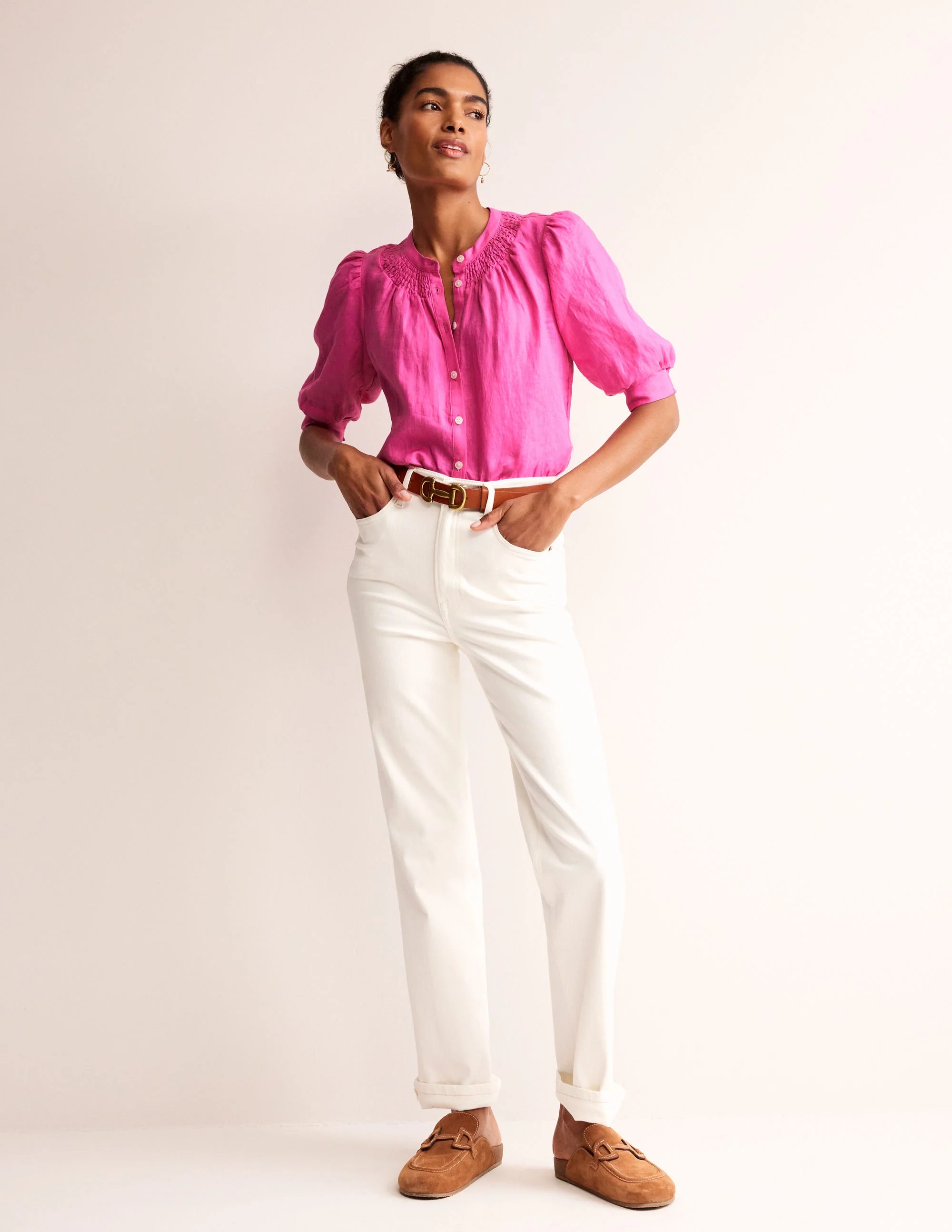 Ada Linen Top-Pop Pansy - Image 4