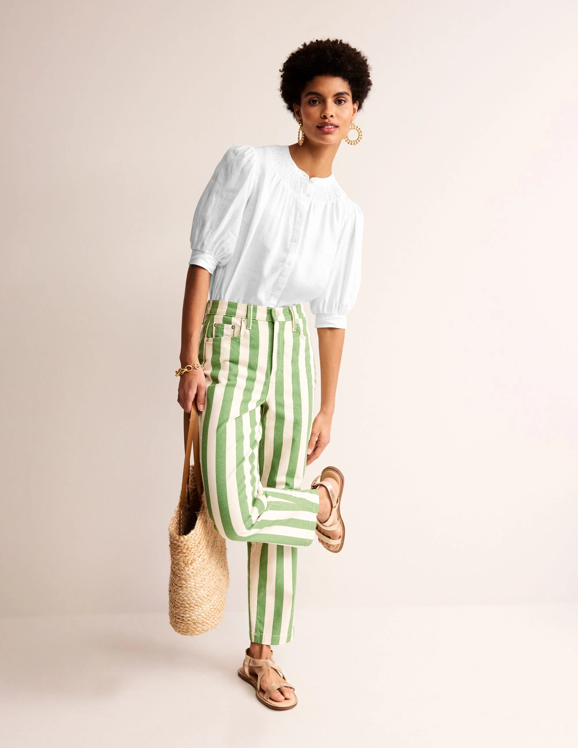 Ada Linen Top-White - Image 5