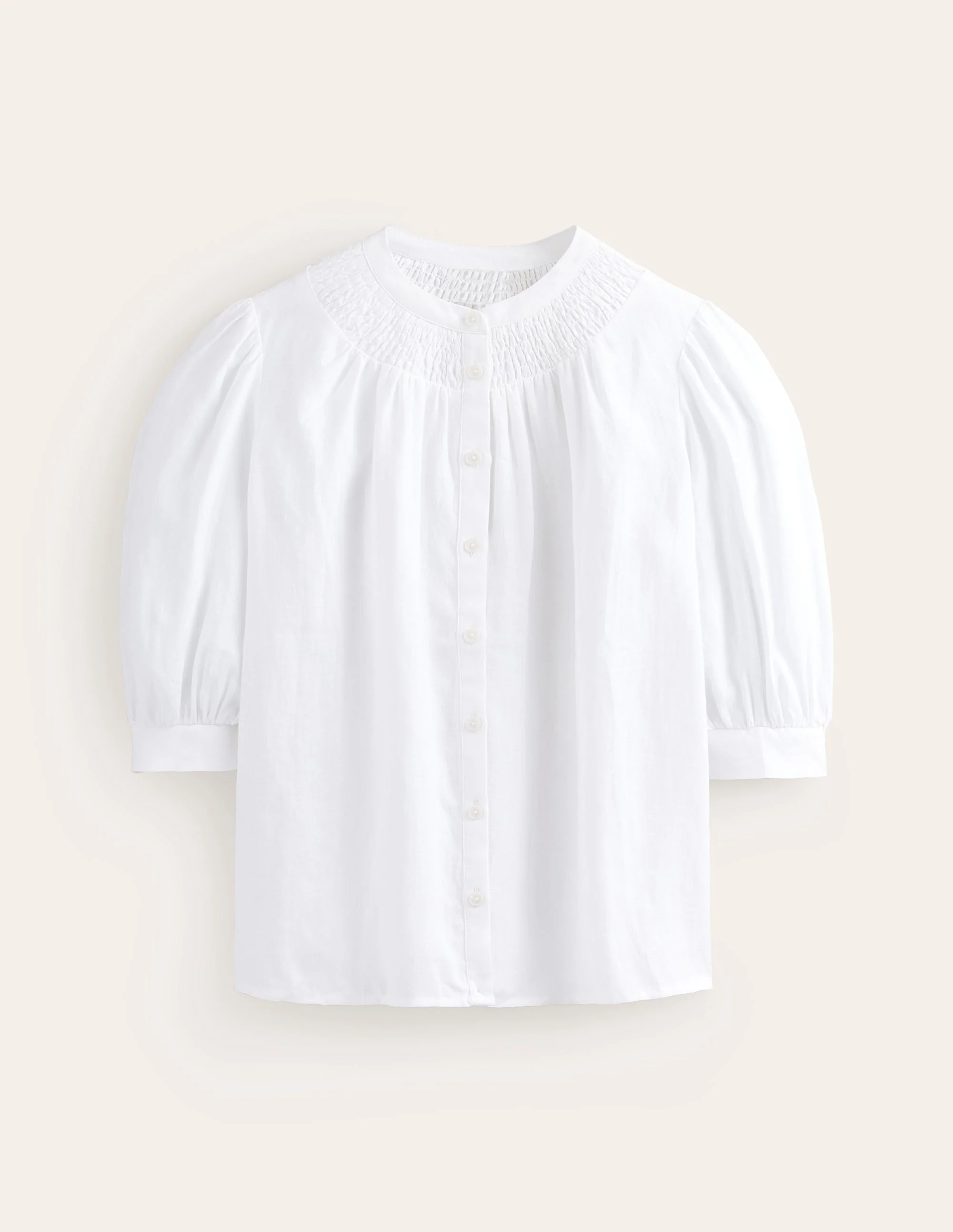 Ada Linen Top-White - Image 7
