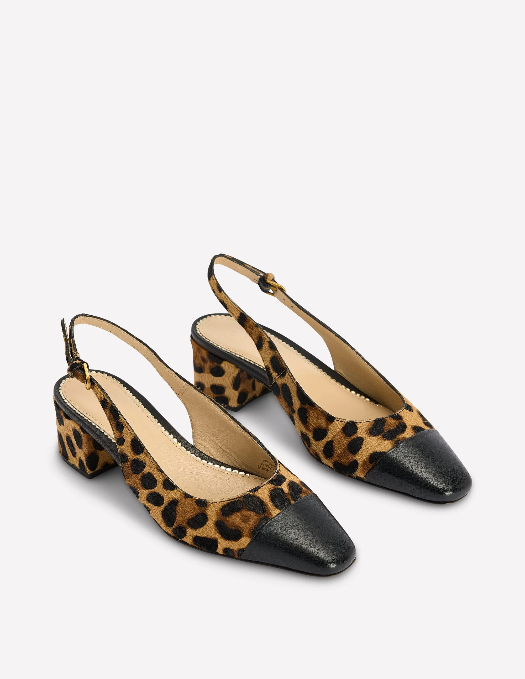 Ailsa Block Heel Slingbacks-Classic Leopard - Image 3