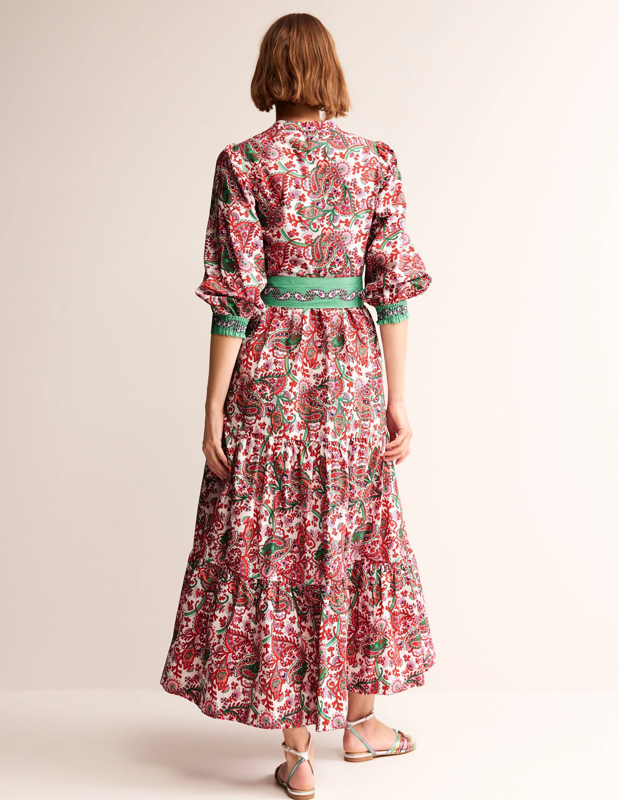 Alba Tiered Cotton Maxi Dress-Multi, Fantastical - Image 4