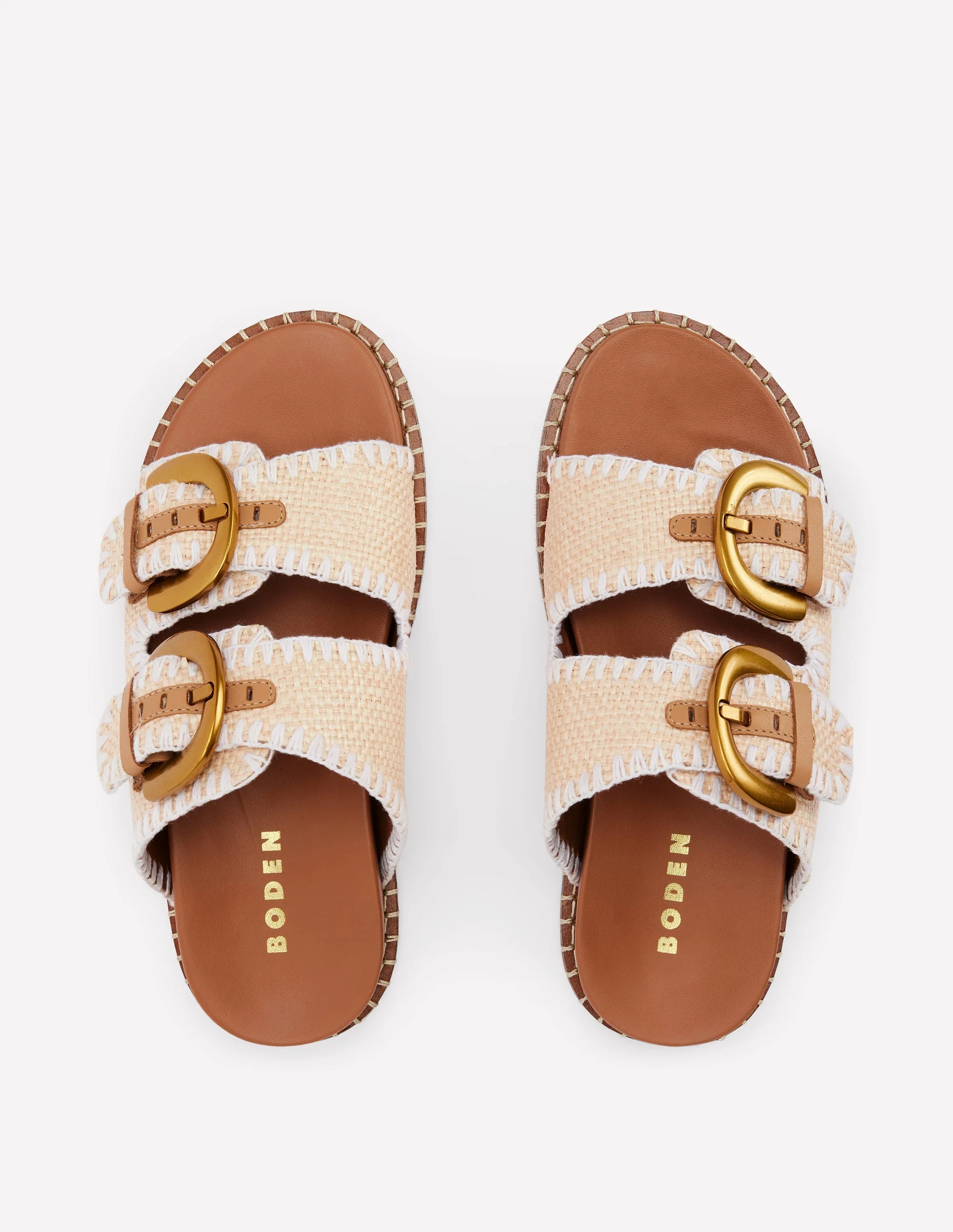 Alberta Footbed Sandals-Natural - Image 4