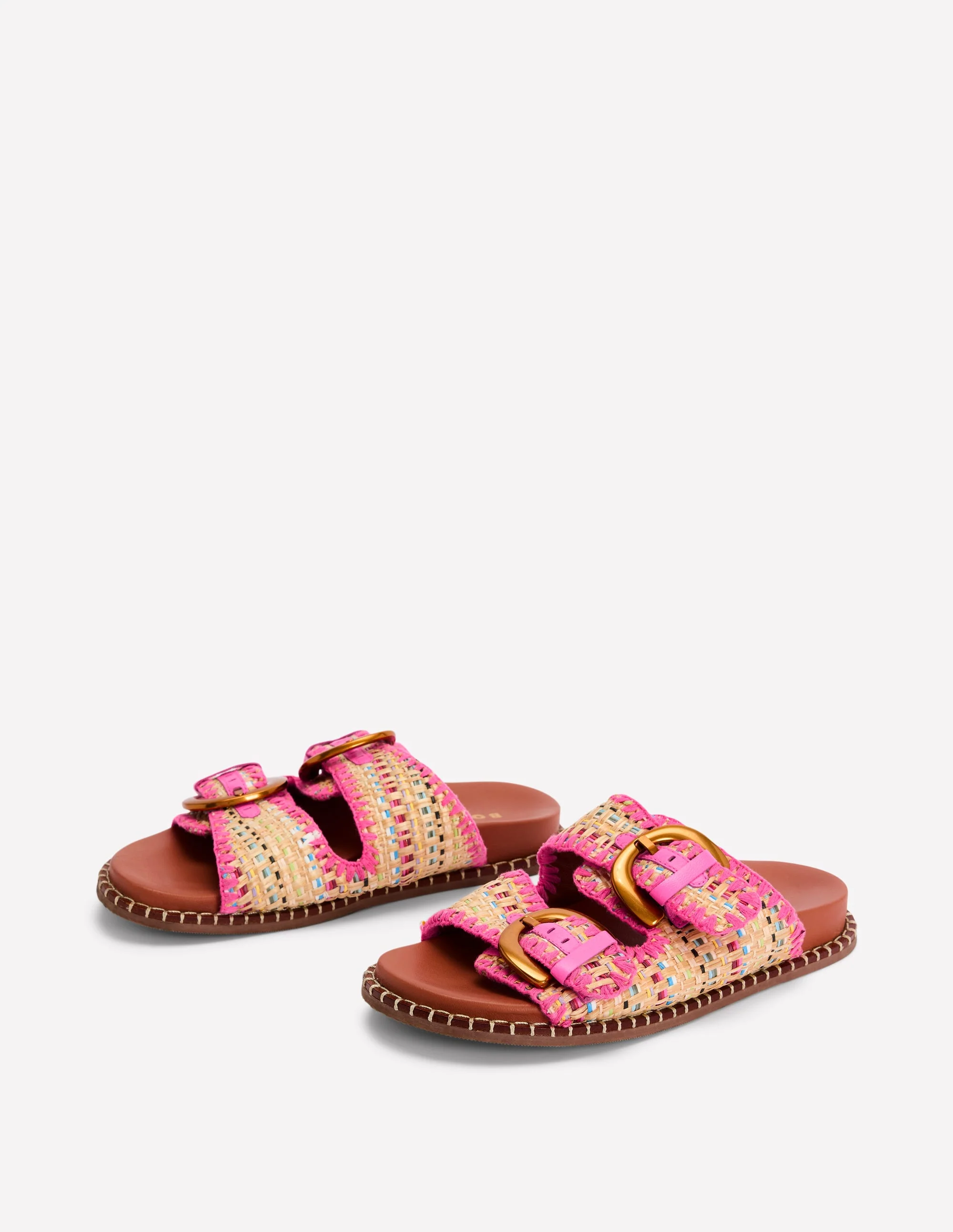 Alberta Footbed Sandals-Natural/Multi - Image 3