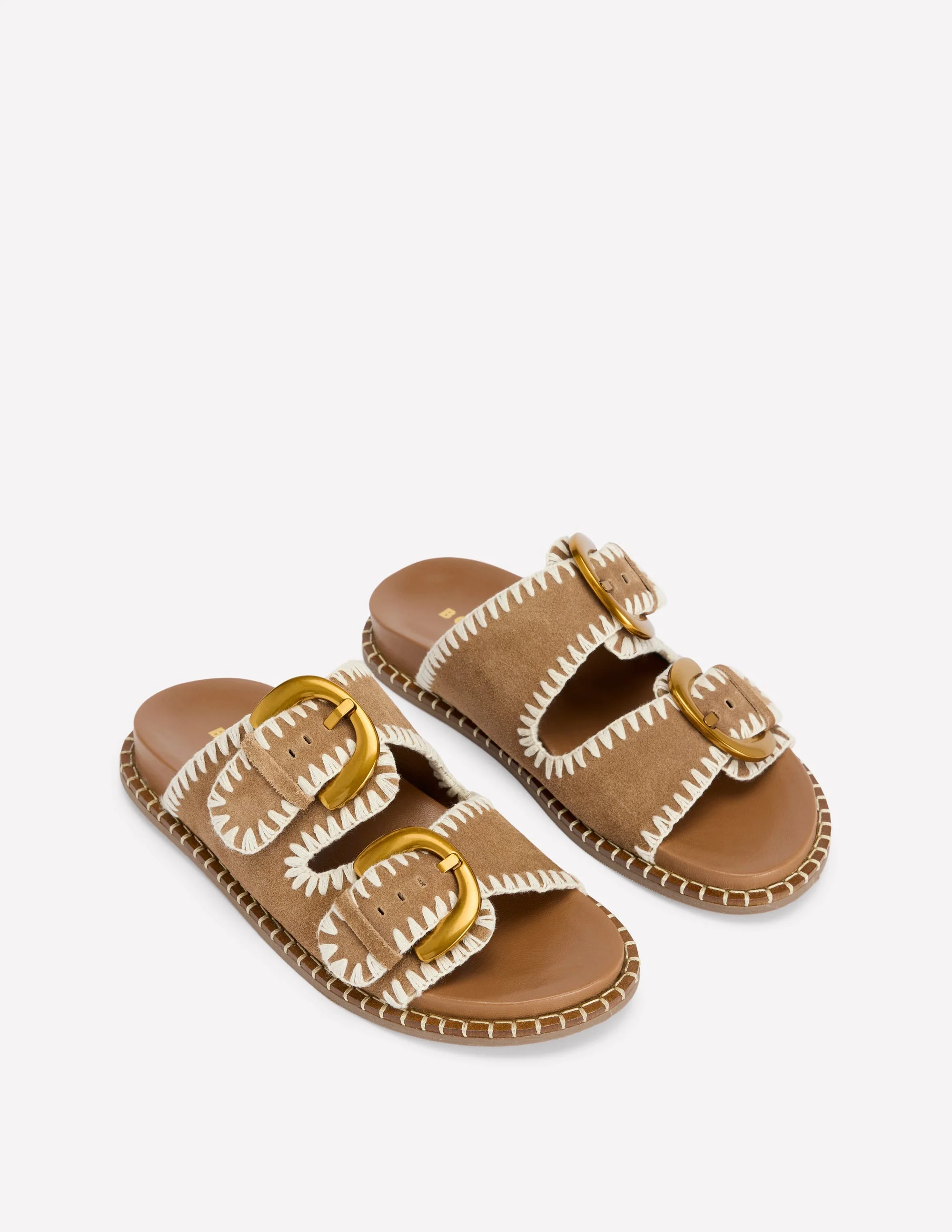 Alberta Footbed Sandals-Tan - Image 3