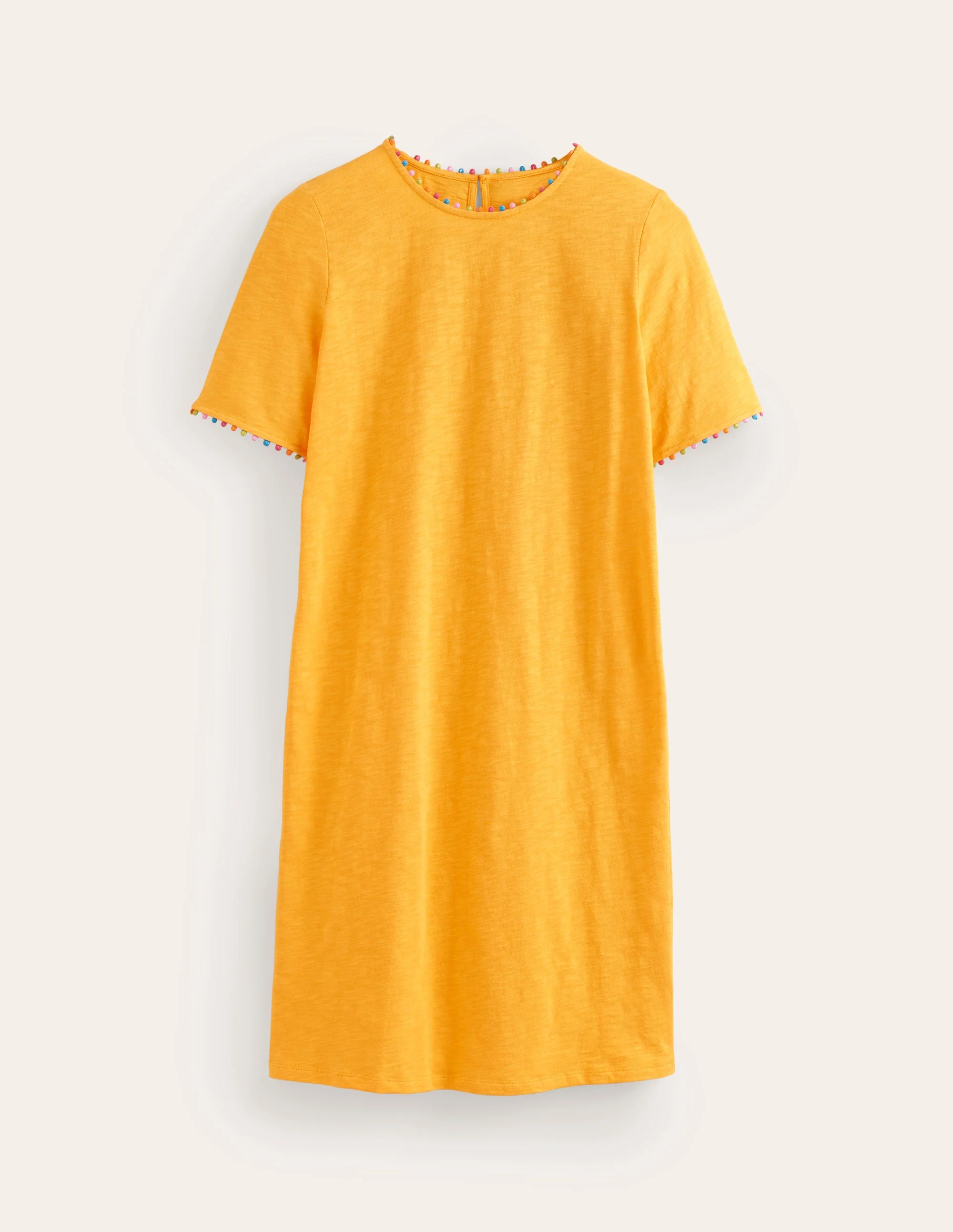Ali Pom Sleeve Dress-Artisan's Gold - Image 5