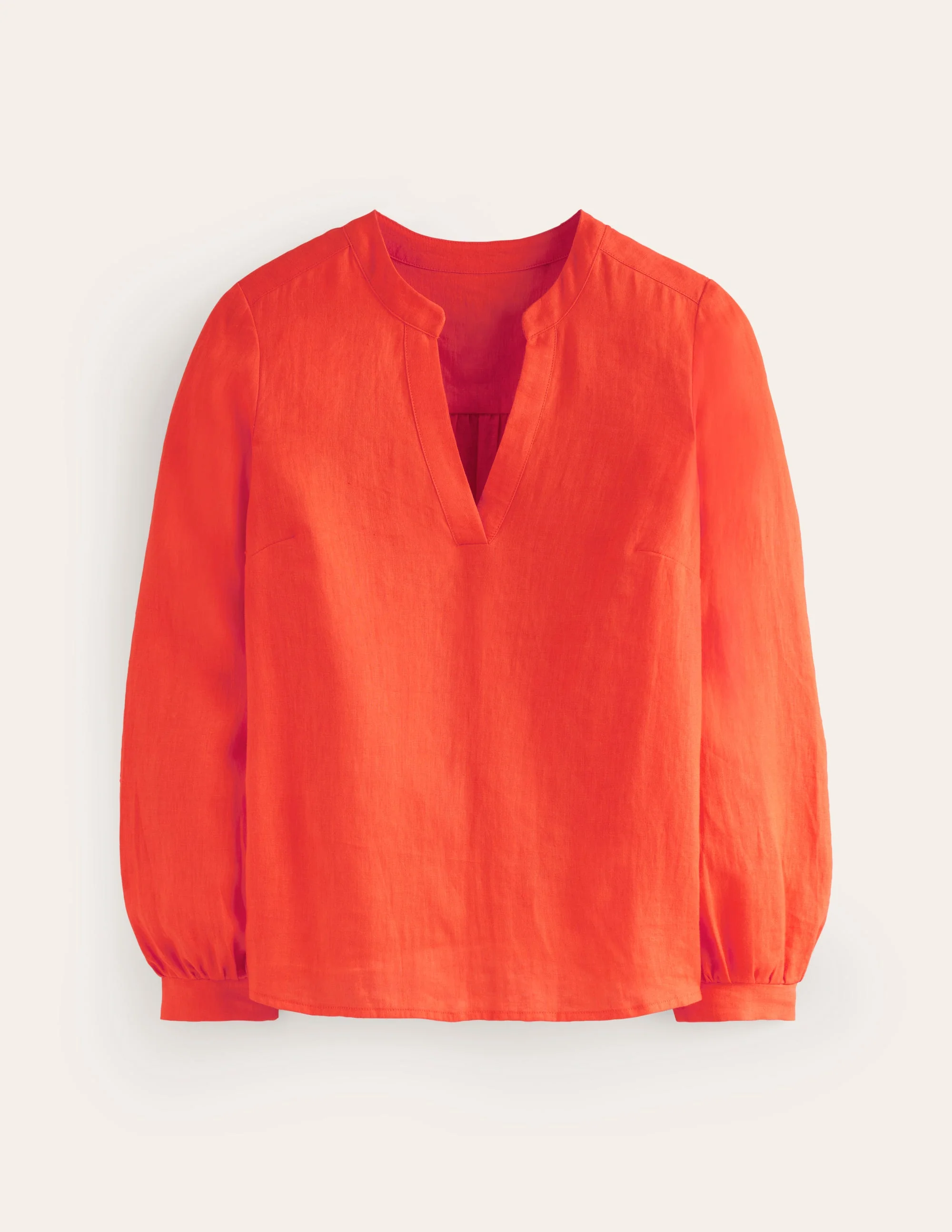 Alice Linen Top-Mandarin Orange - Image 6