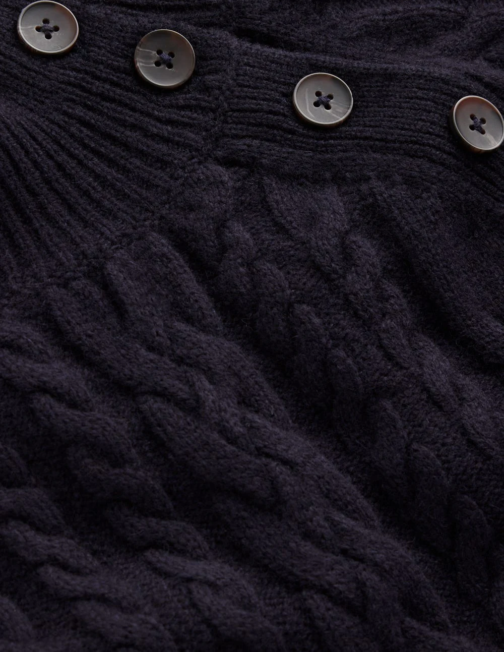 Amara Short Cable Dress-Navy - Image 6