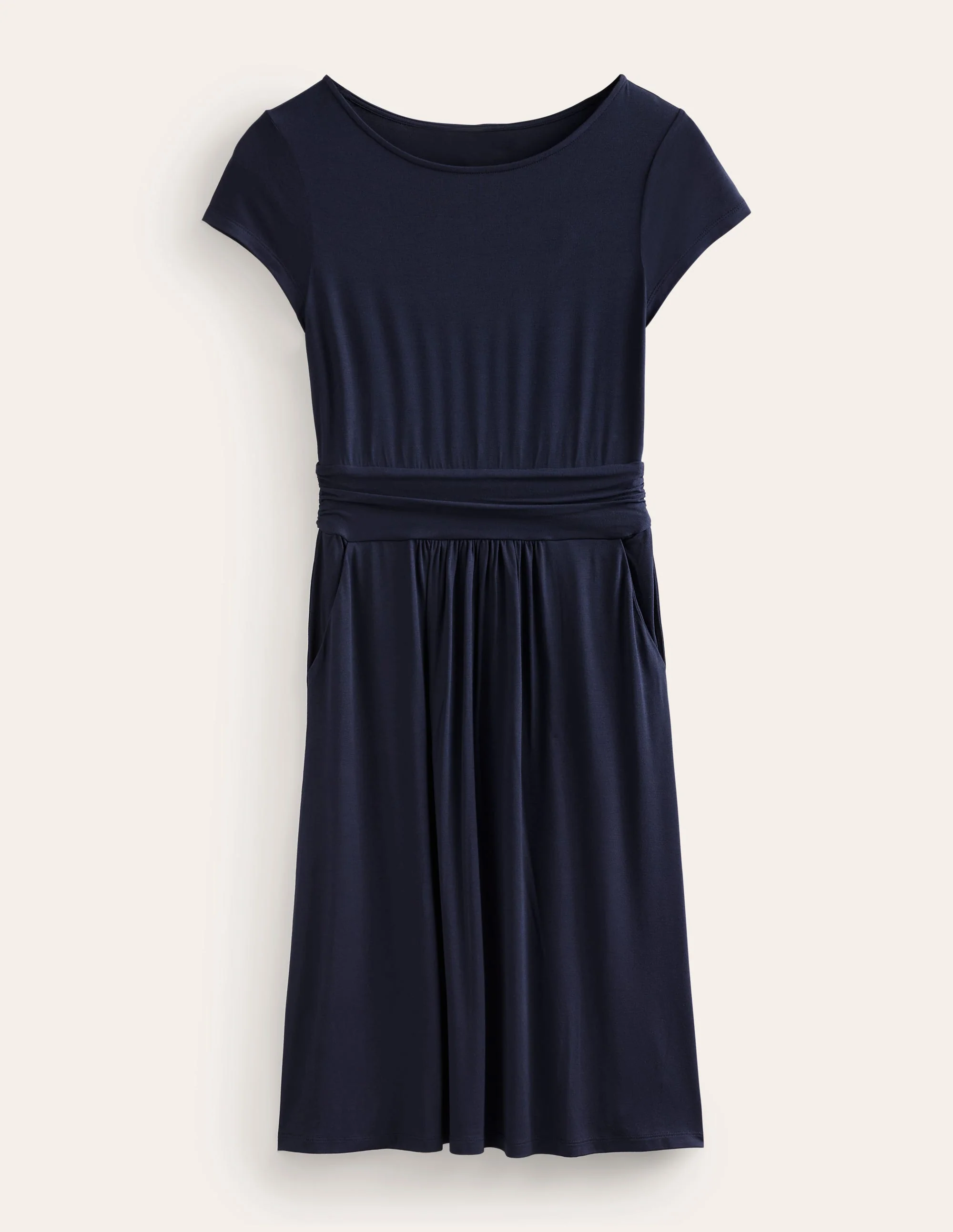 Amelie Jersey Dress-Navy - Image 5
