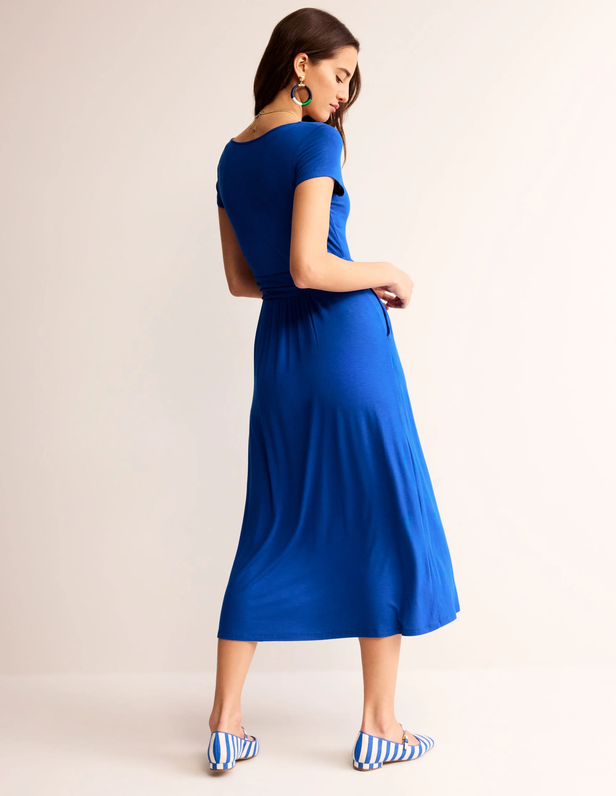 Amelie Jersey Midi Dress-Surf the Web - Image 4