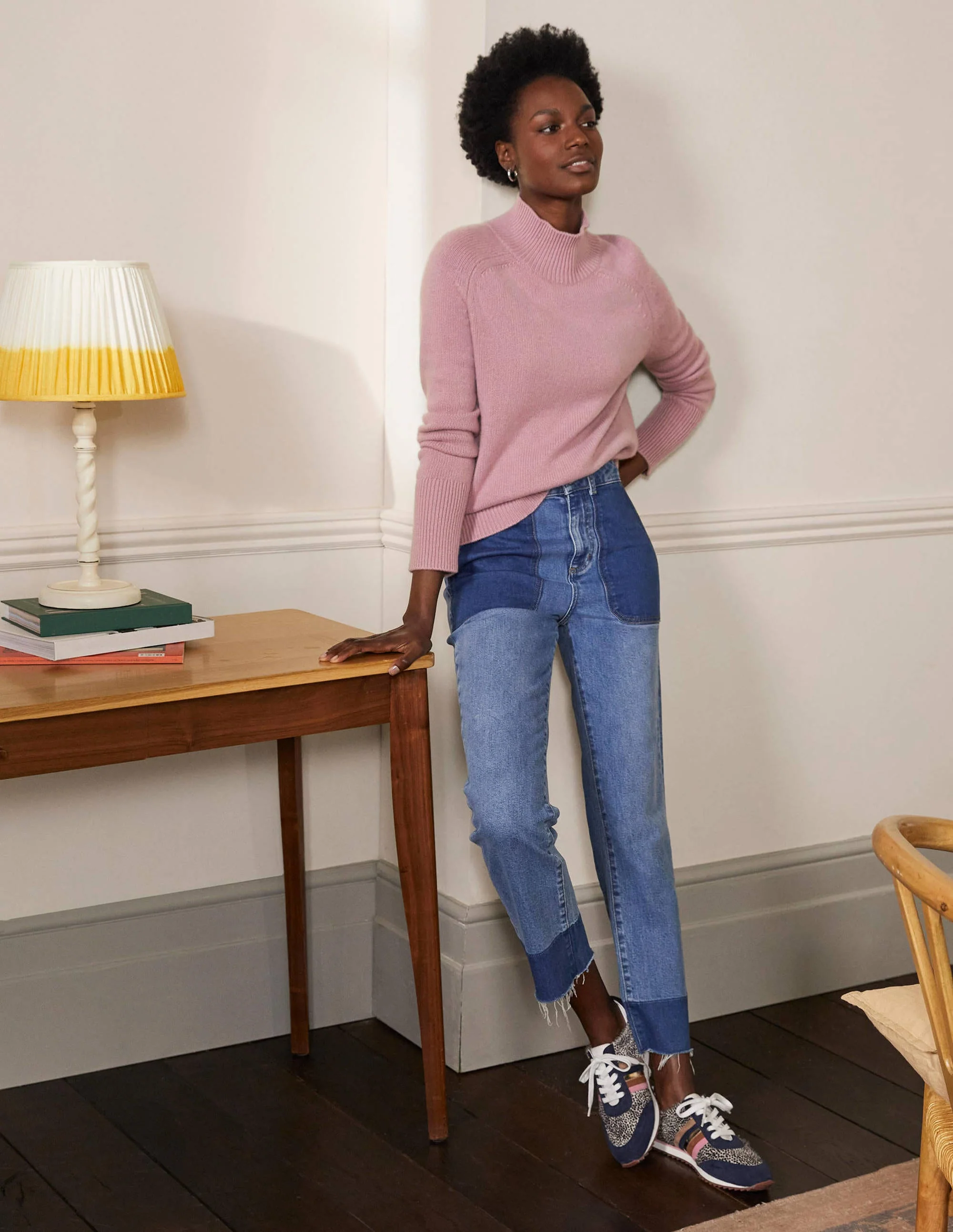 Anna Cashmere Sweater-Violet Purple - Image 2