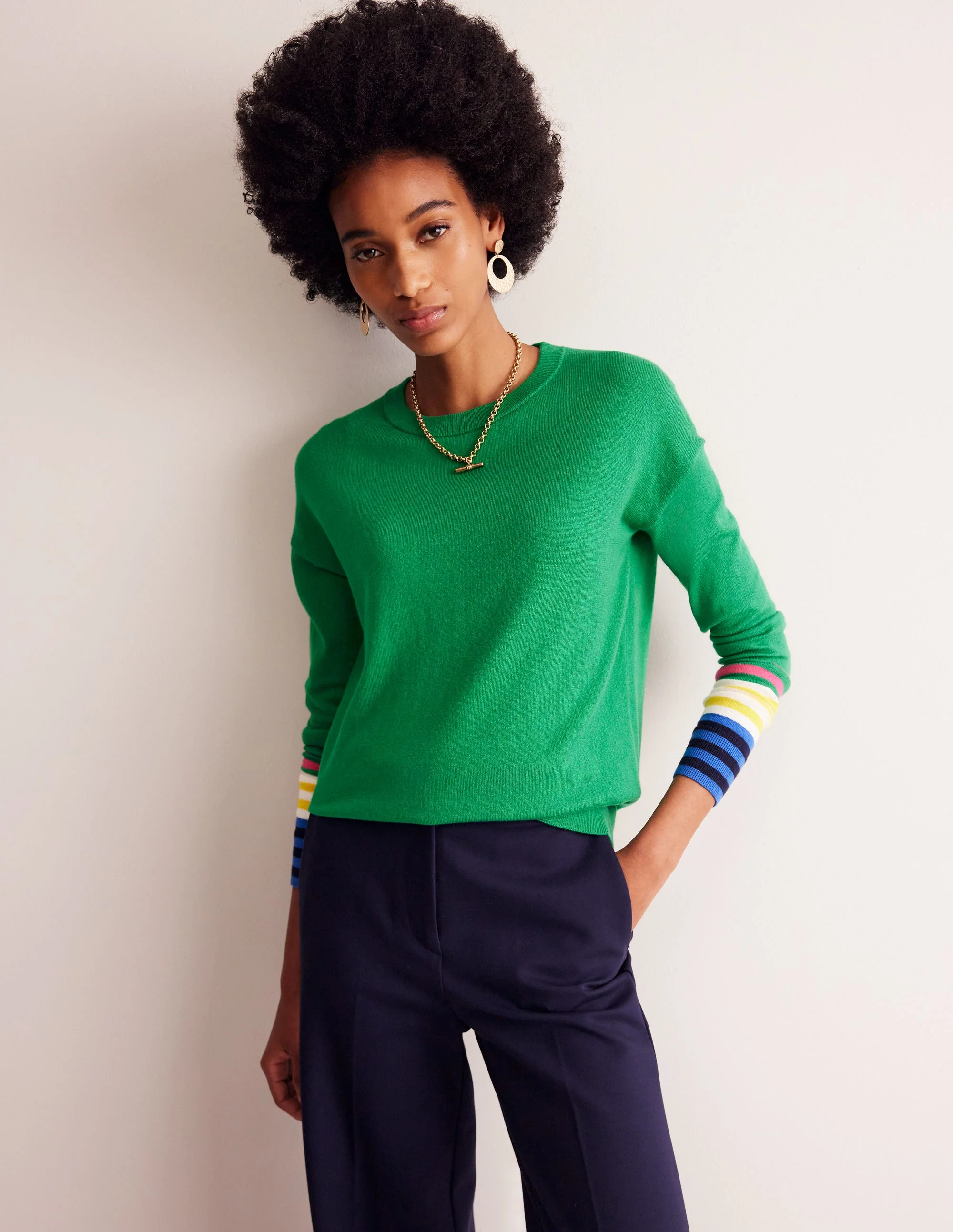 Annie Sweater-Rich Emerald Green - Image 4