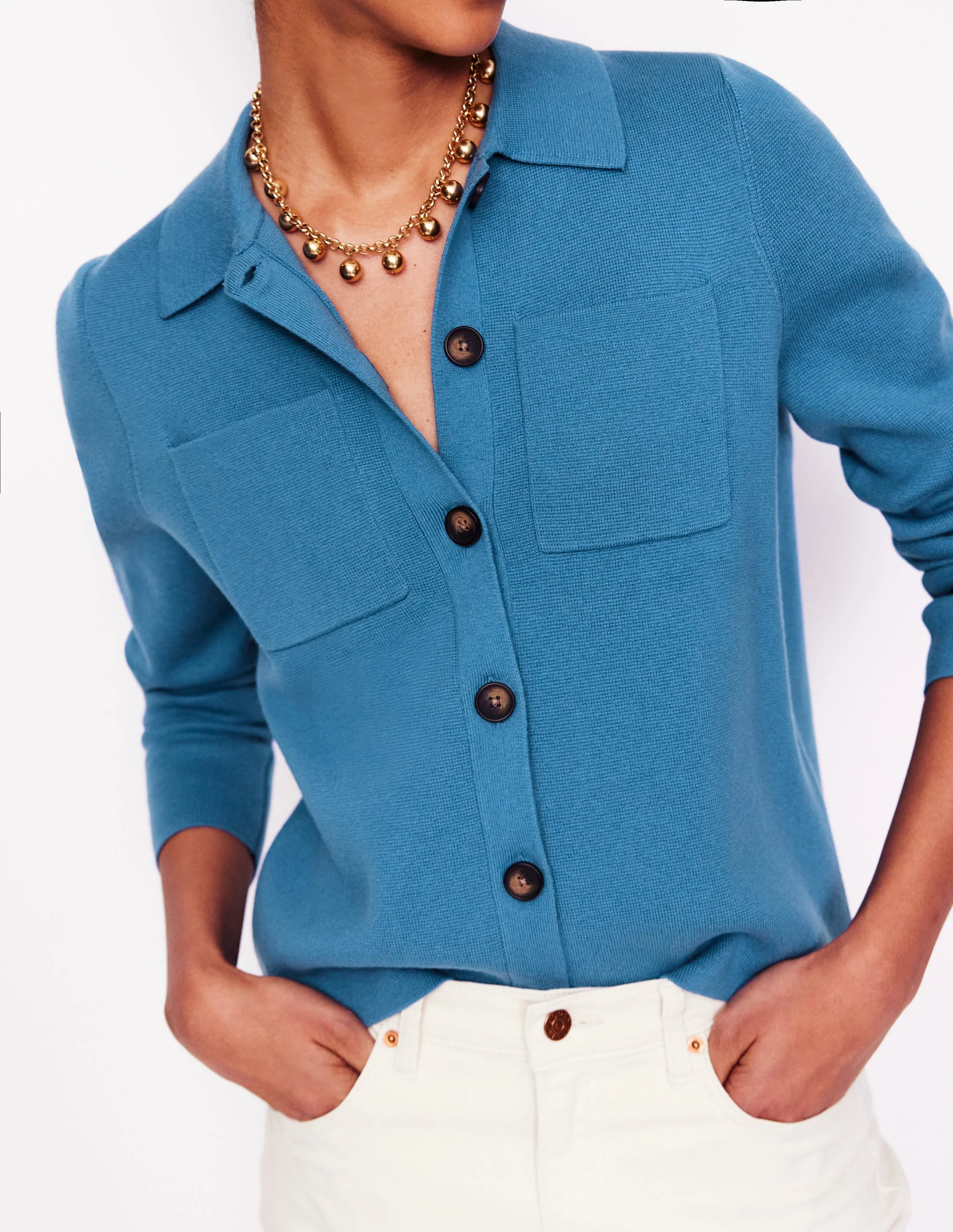 Astrid Knitted Shirt-Blue River - Image 2