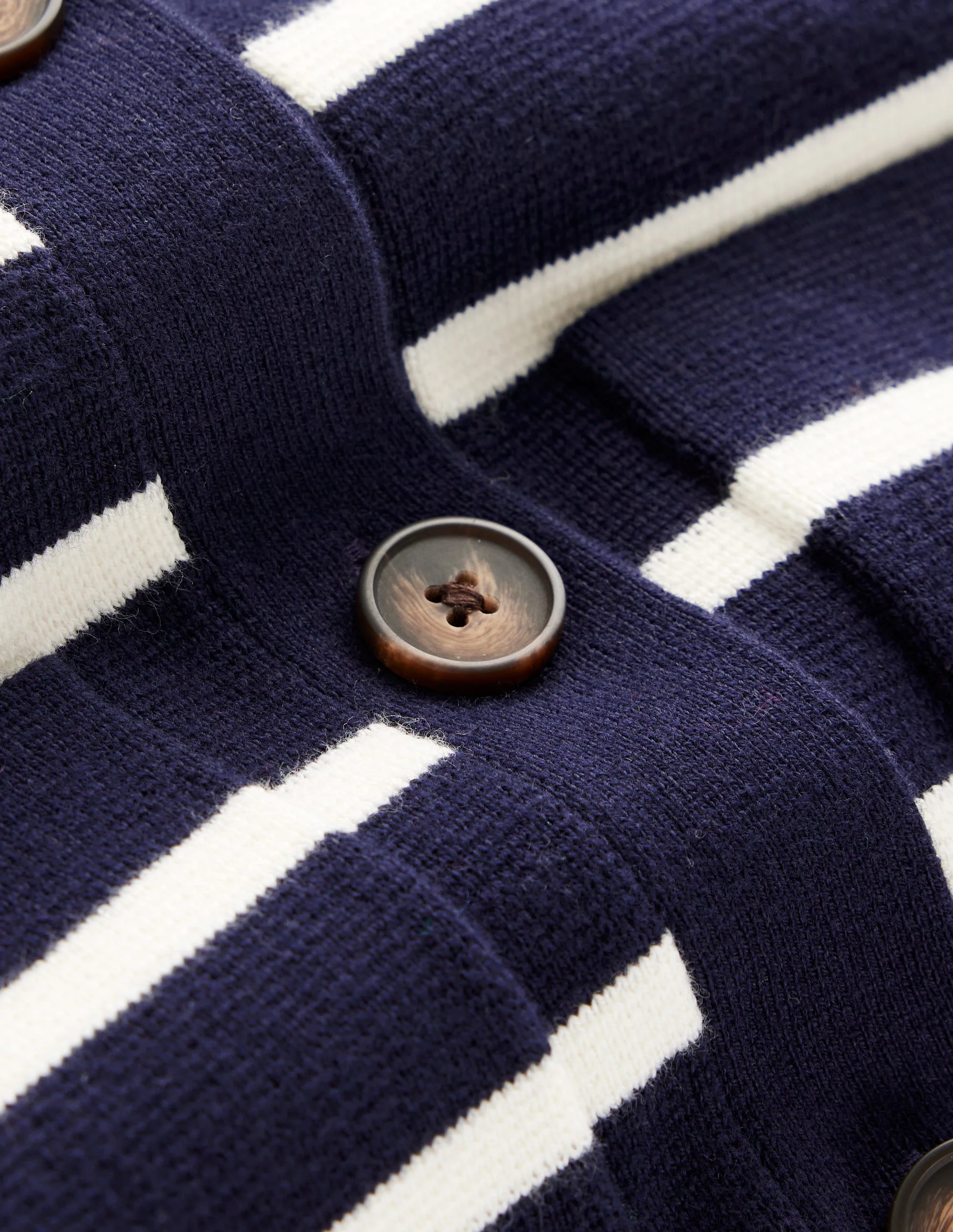 Astrid Knitted Shirt-Navy/ Warm Ivory - Image 6