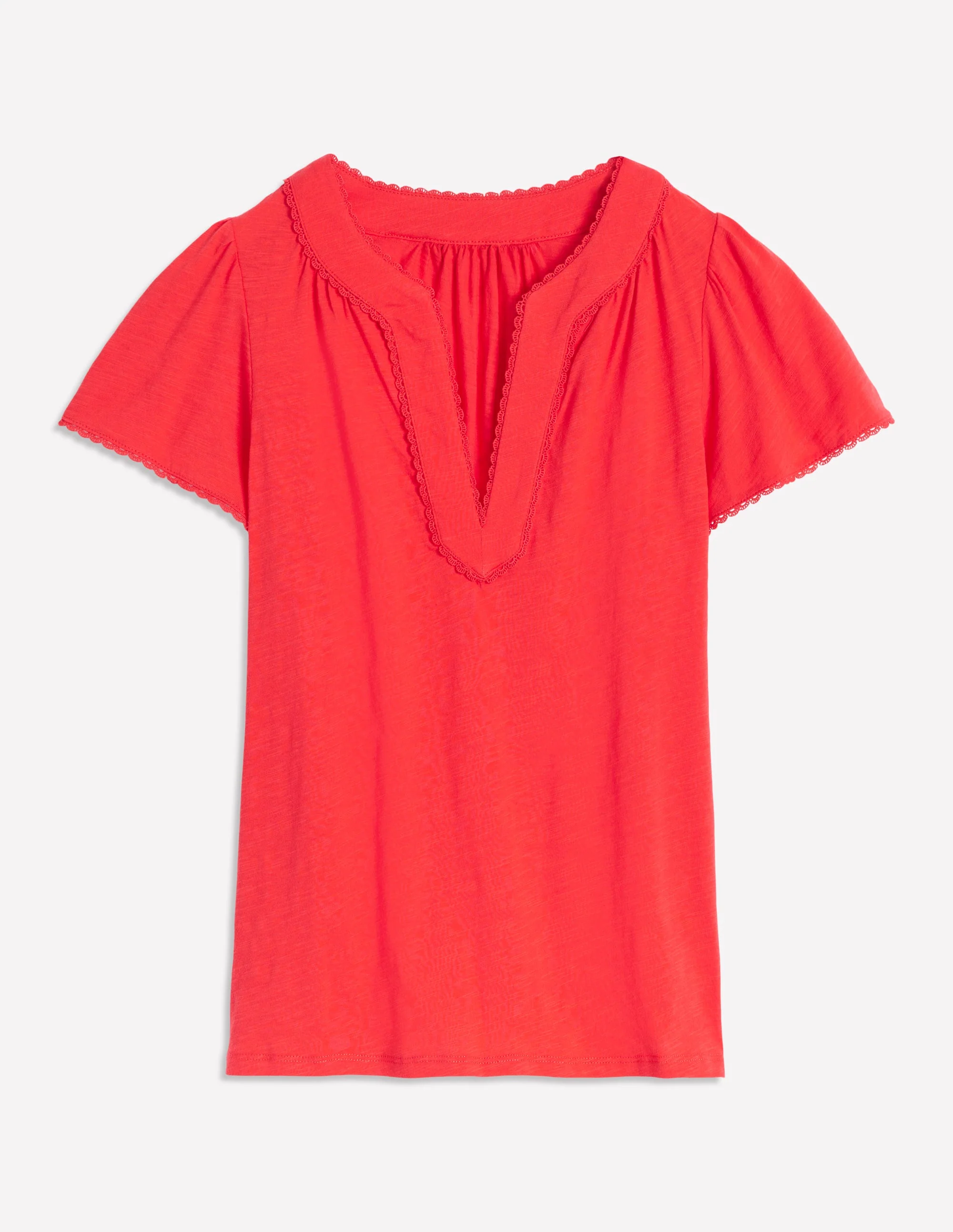 Ava Short Sleeve Top-Jam Red - Image 5