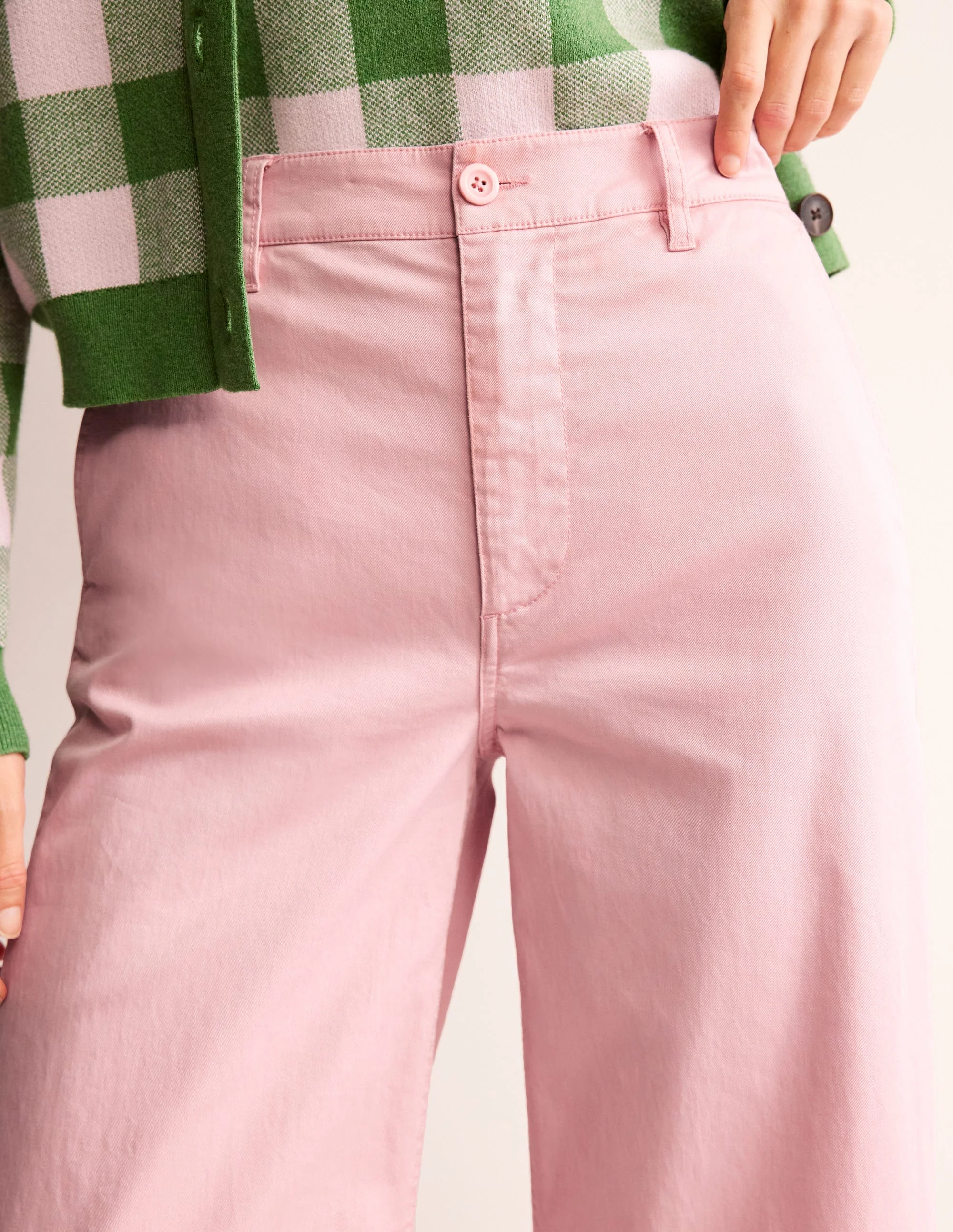 Barnsbury Crop Chino Pants-Blush - Image 2