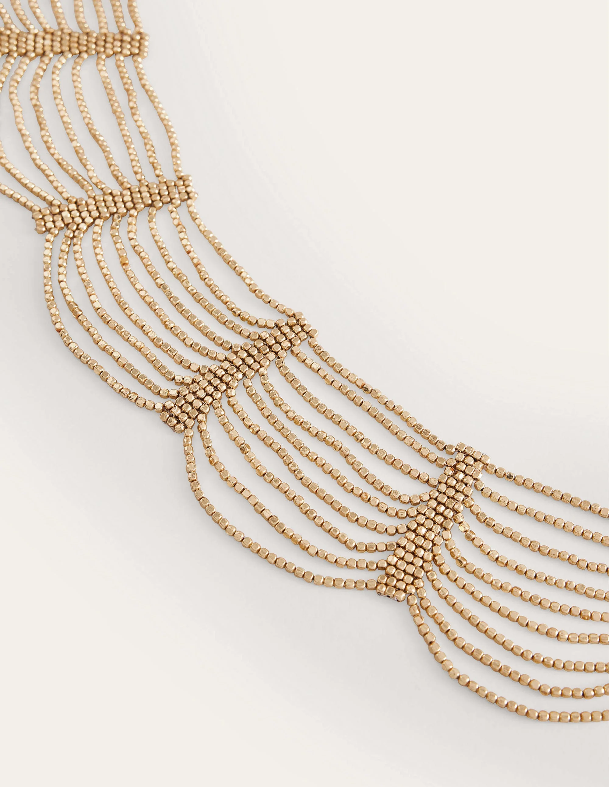 Bead Layer Necklace-Gold - Image 3