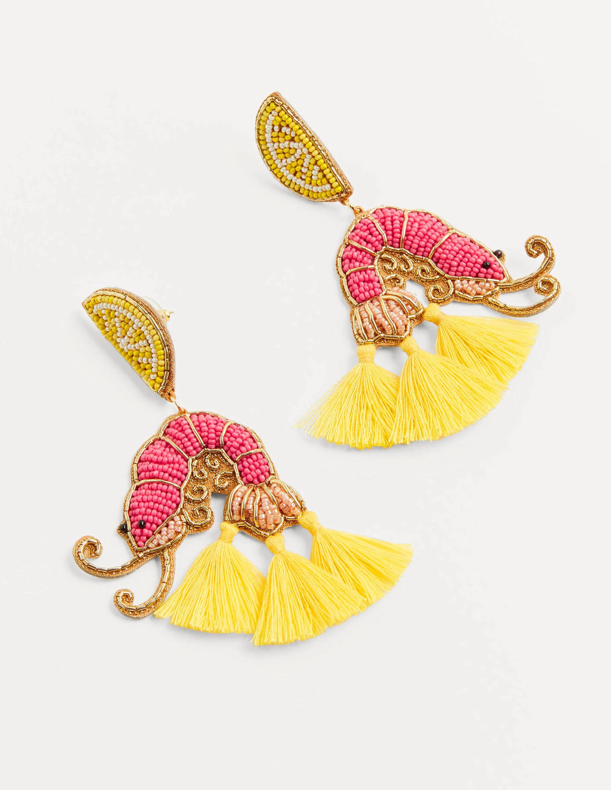 Beaded Earrings-Prawn - Image 3