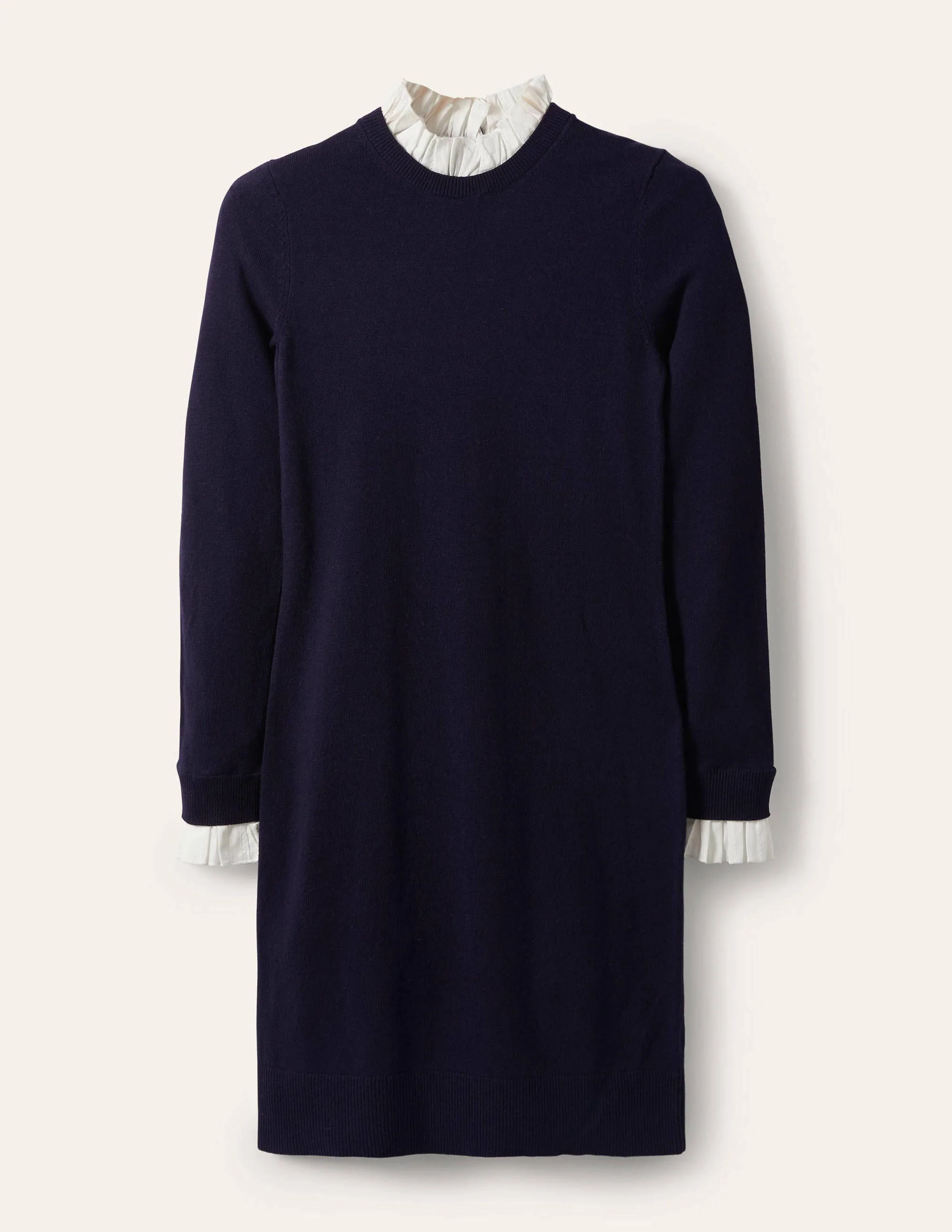 Beatrice Knitted Dress-Navy - Image 5