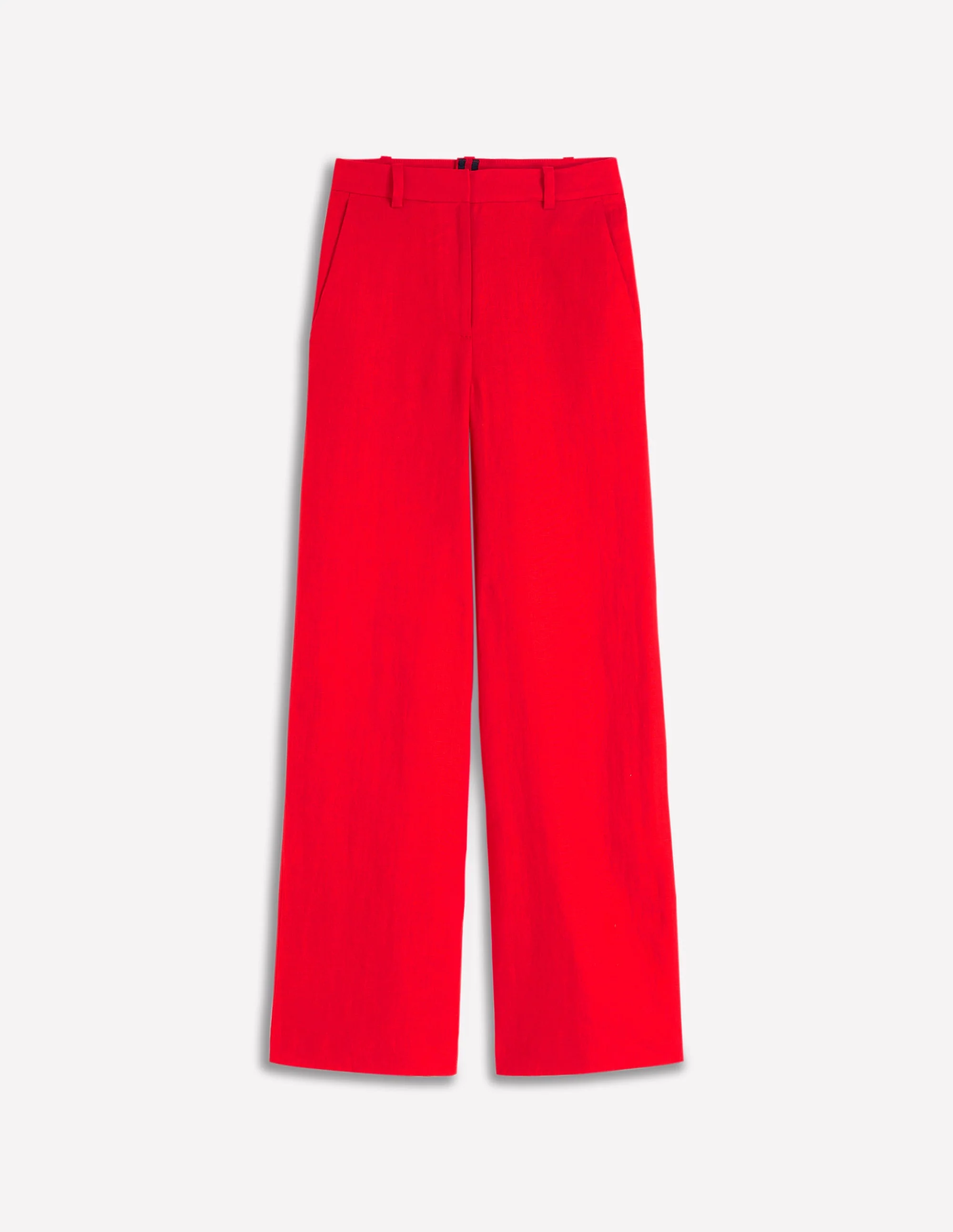 Belgravia Linen Pants-Bright Cherry - Image 7