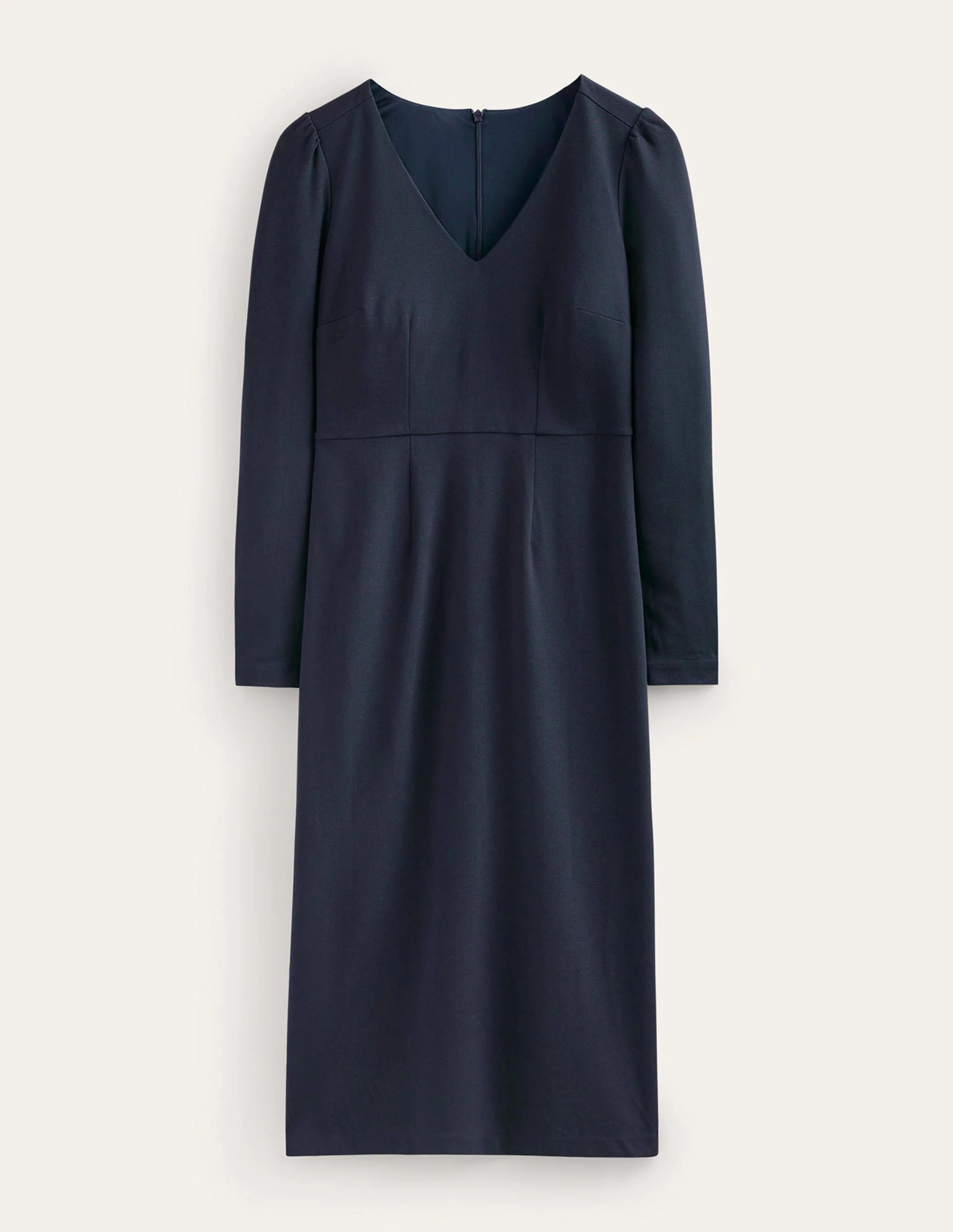 Bethany Ponte Midi Dress-Navy - Image 5