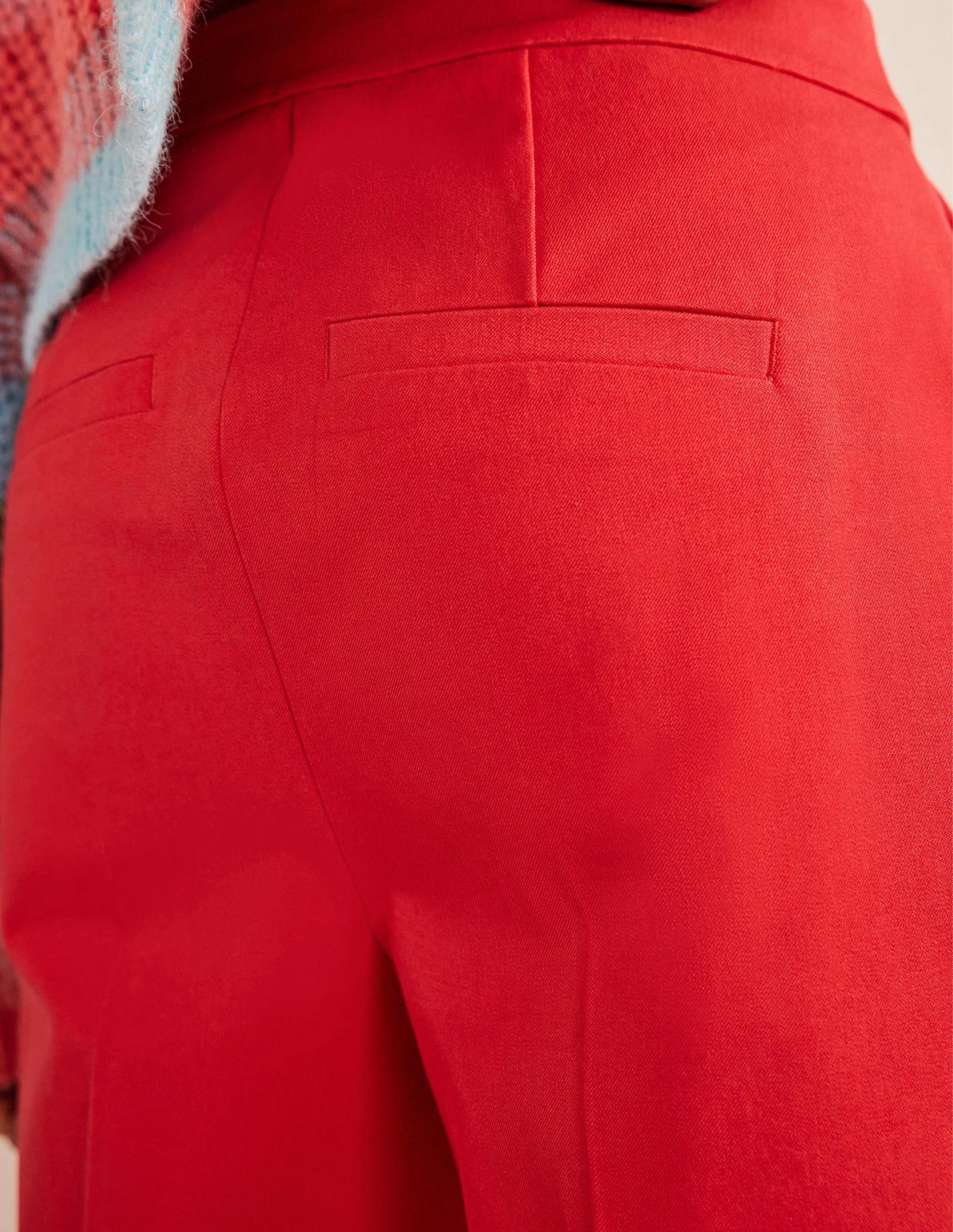 Bi-Stretch Straight Pants-Camellia - Image 2