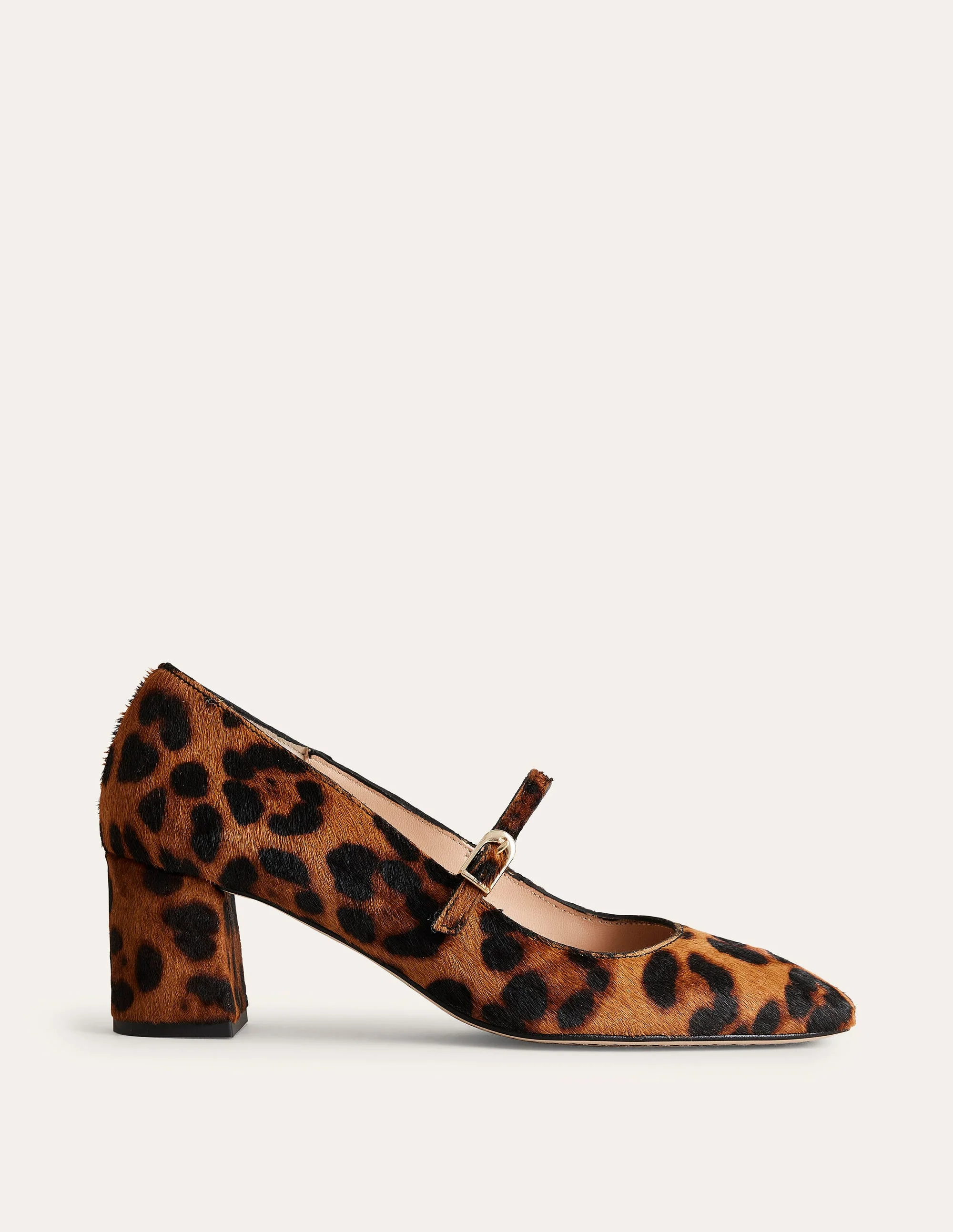 Block Heel Mary Jane-Classic Leopard - Image 2