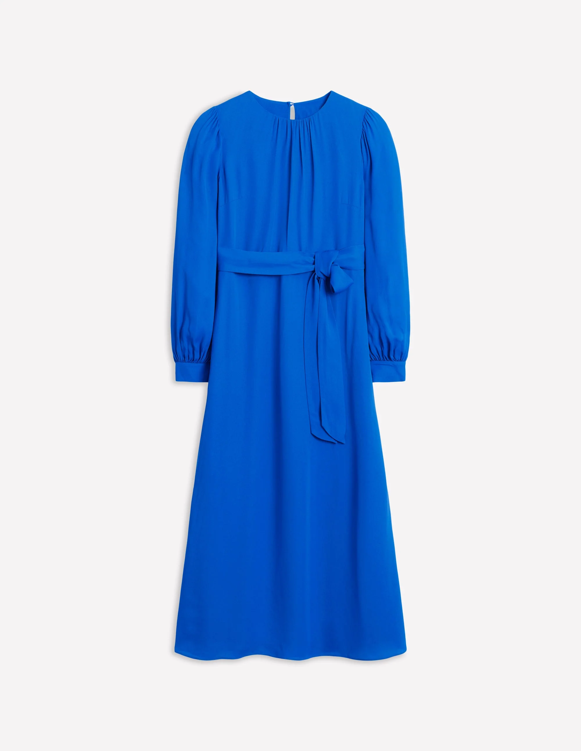 Blouson Sleeve Midi Dress-Gallery Blue - Image 6