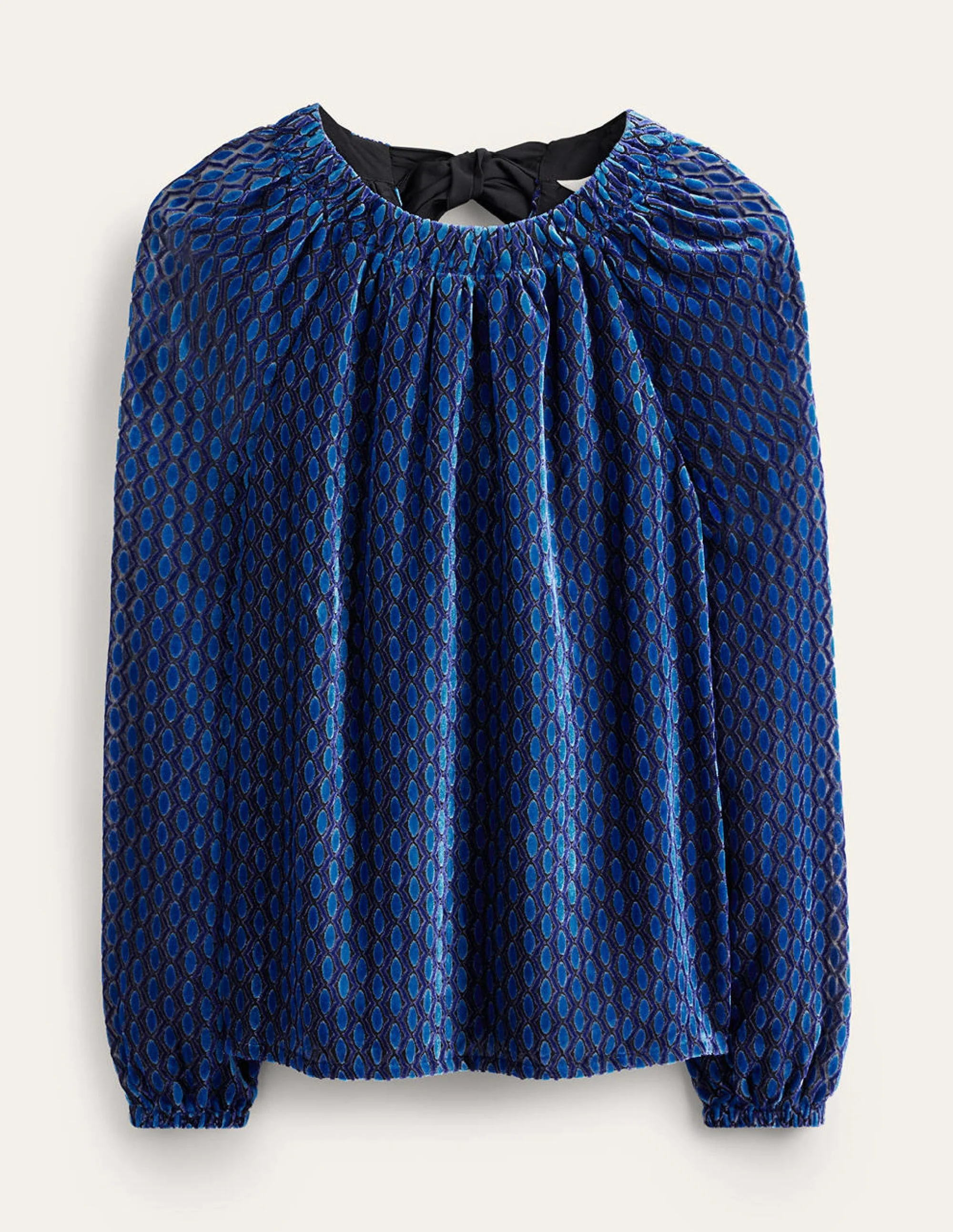 Bow-Back Top-Bright Cobalt, Geo Valley - Image 6