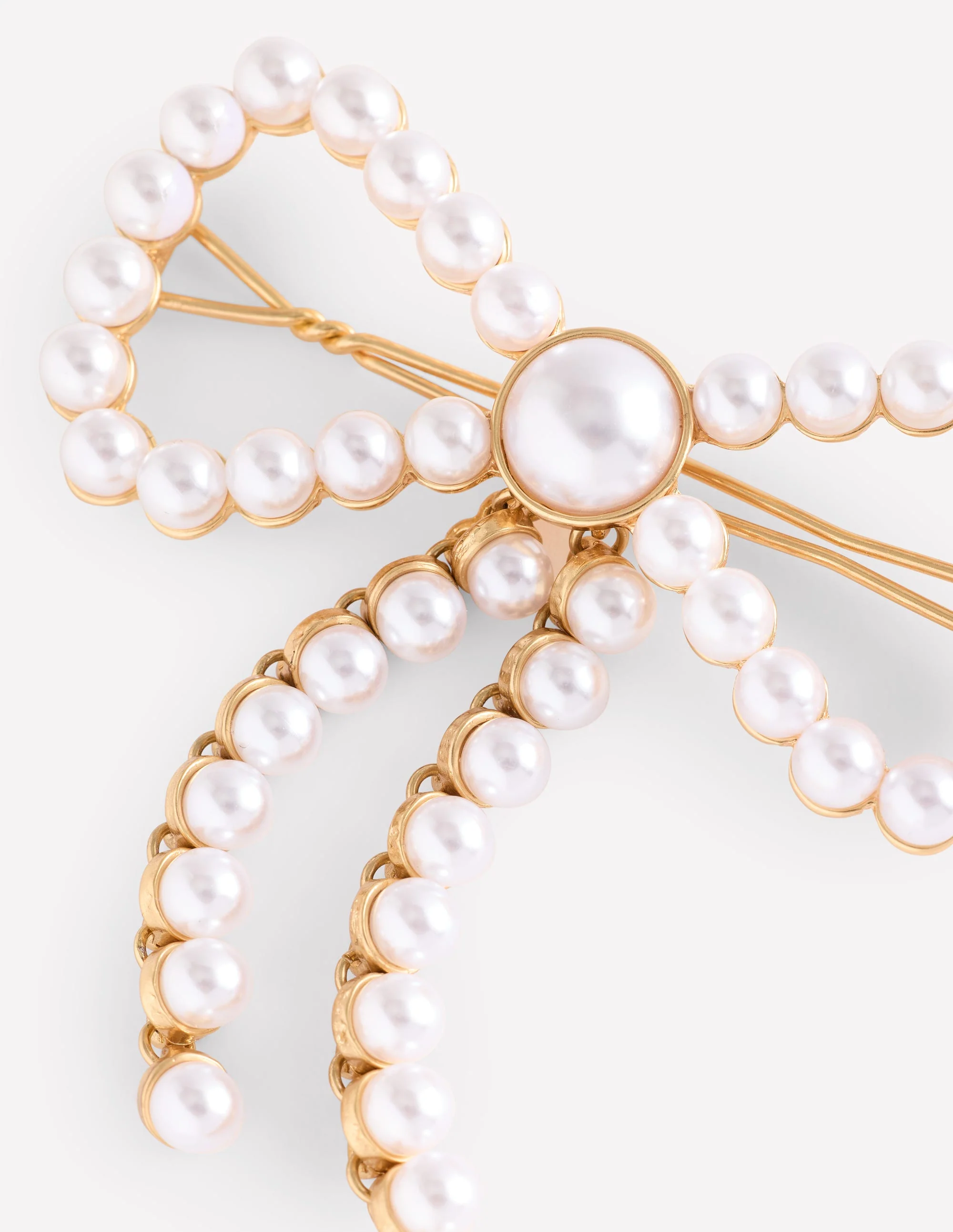 Bow Hair Slide-Ivory - Image 3