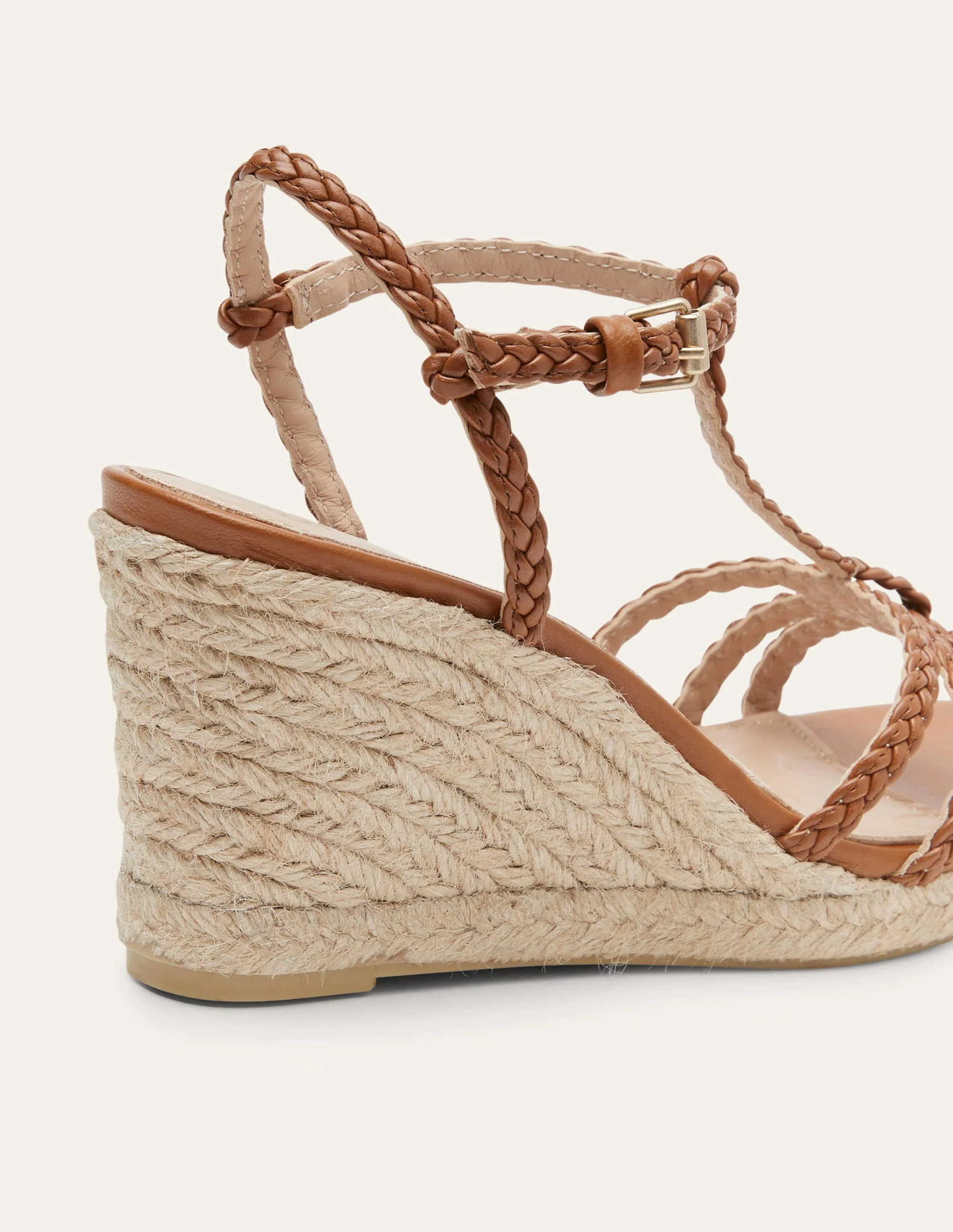 Braided Espadrille Wedges-Tan - Image 6