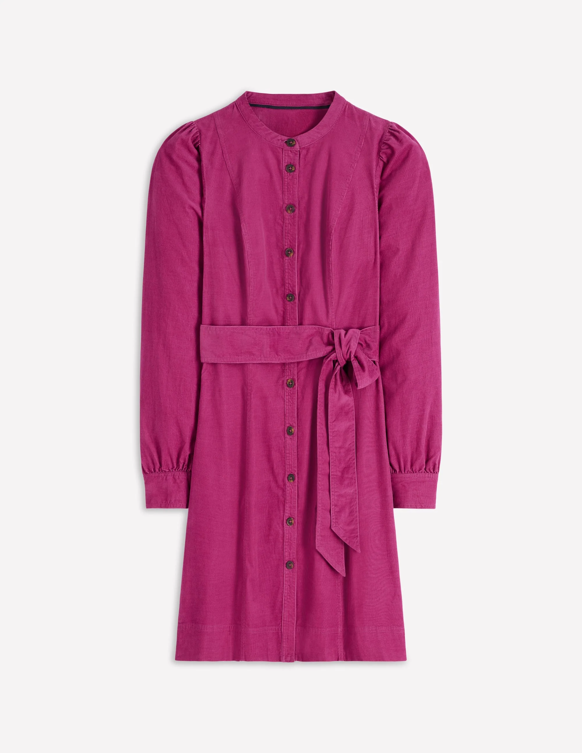 Bre Cord Short Dress-Rich Magenta - Image 7