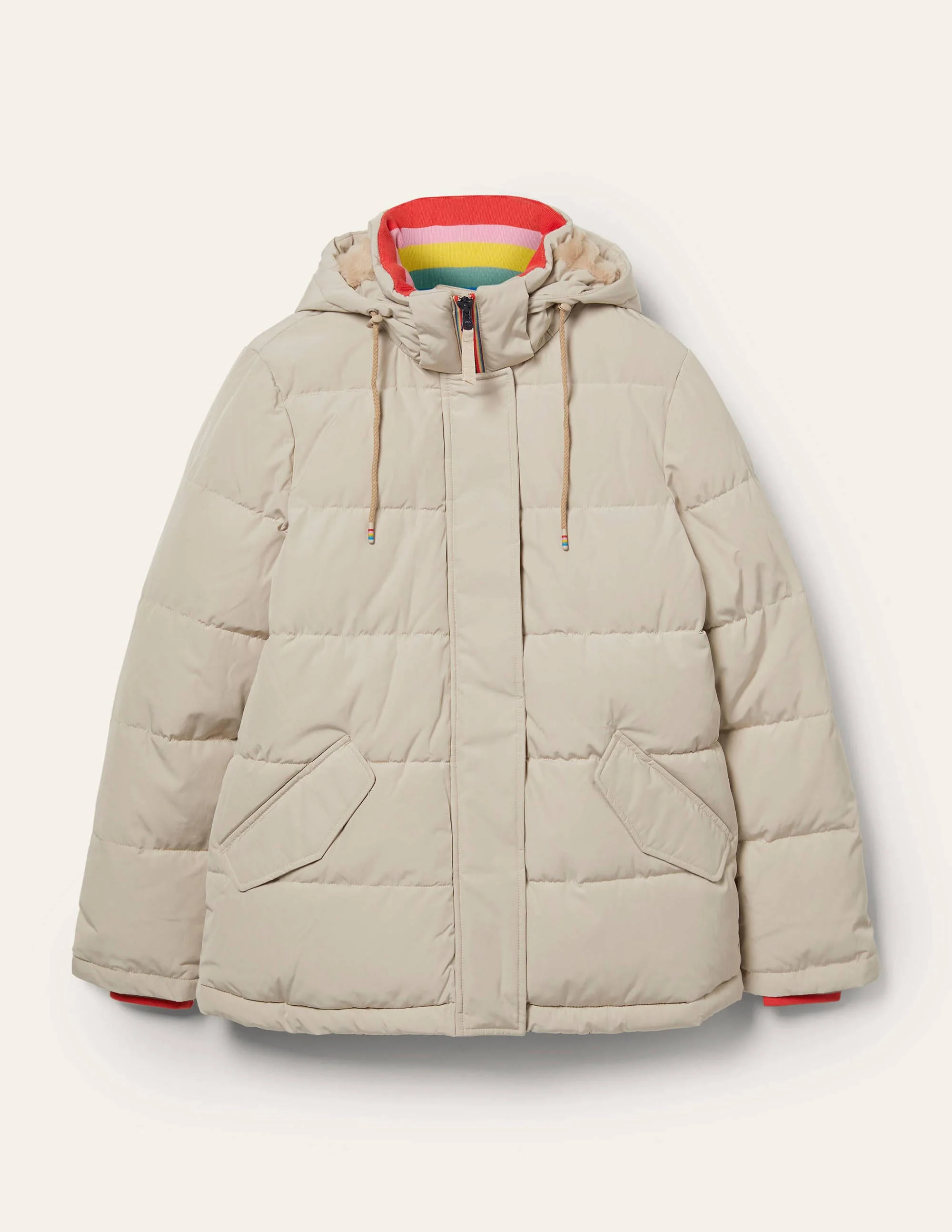 Brecon Puffer Coat-Linen - Image 7