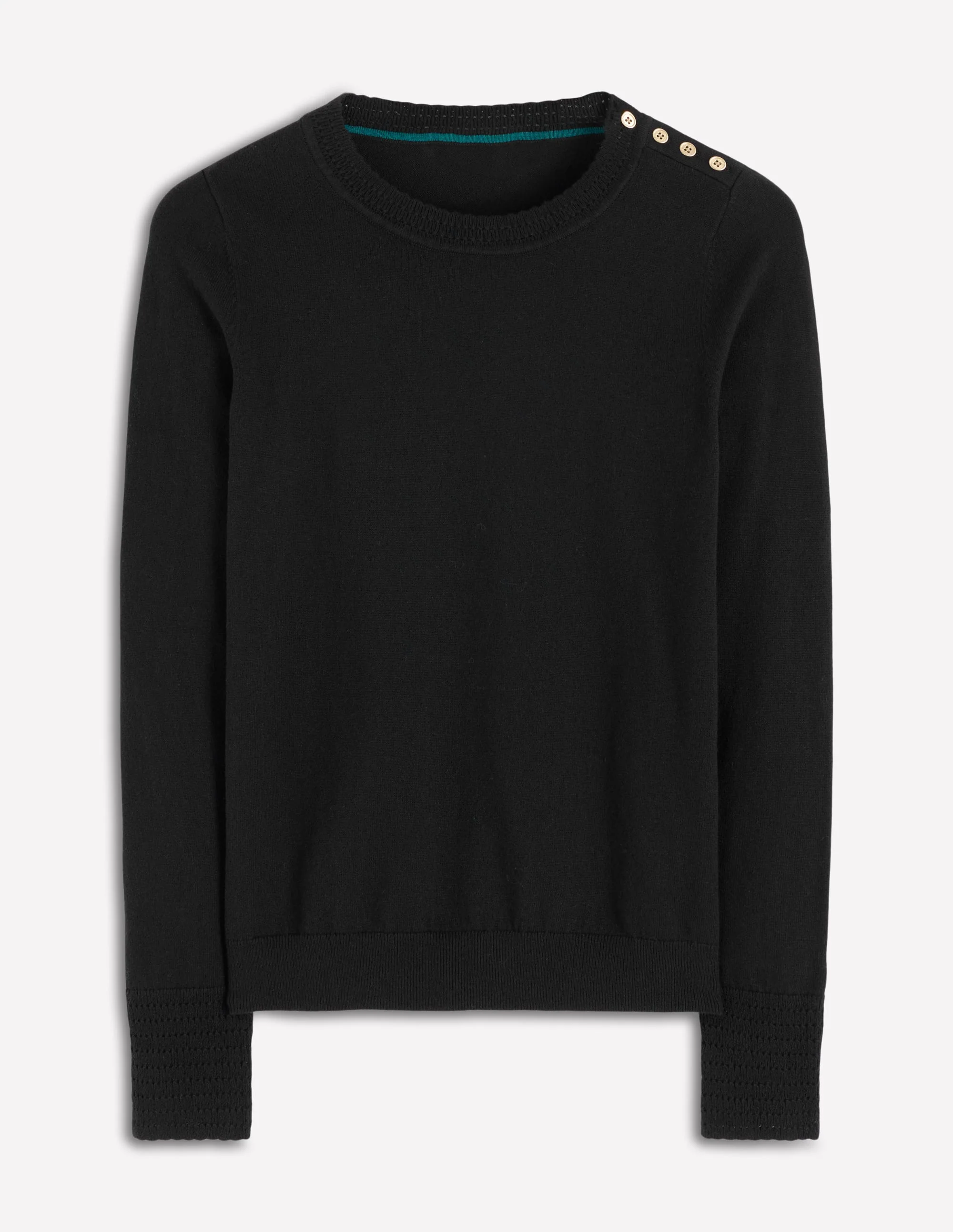 Briony Stitch Sweater-Black - Image 5