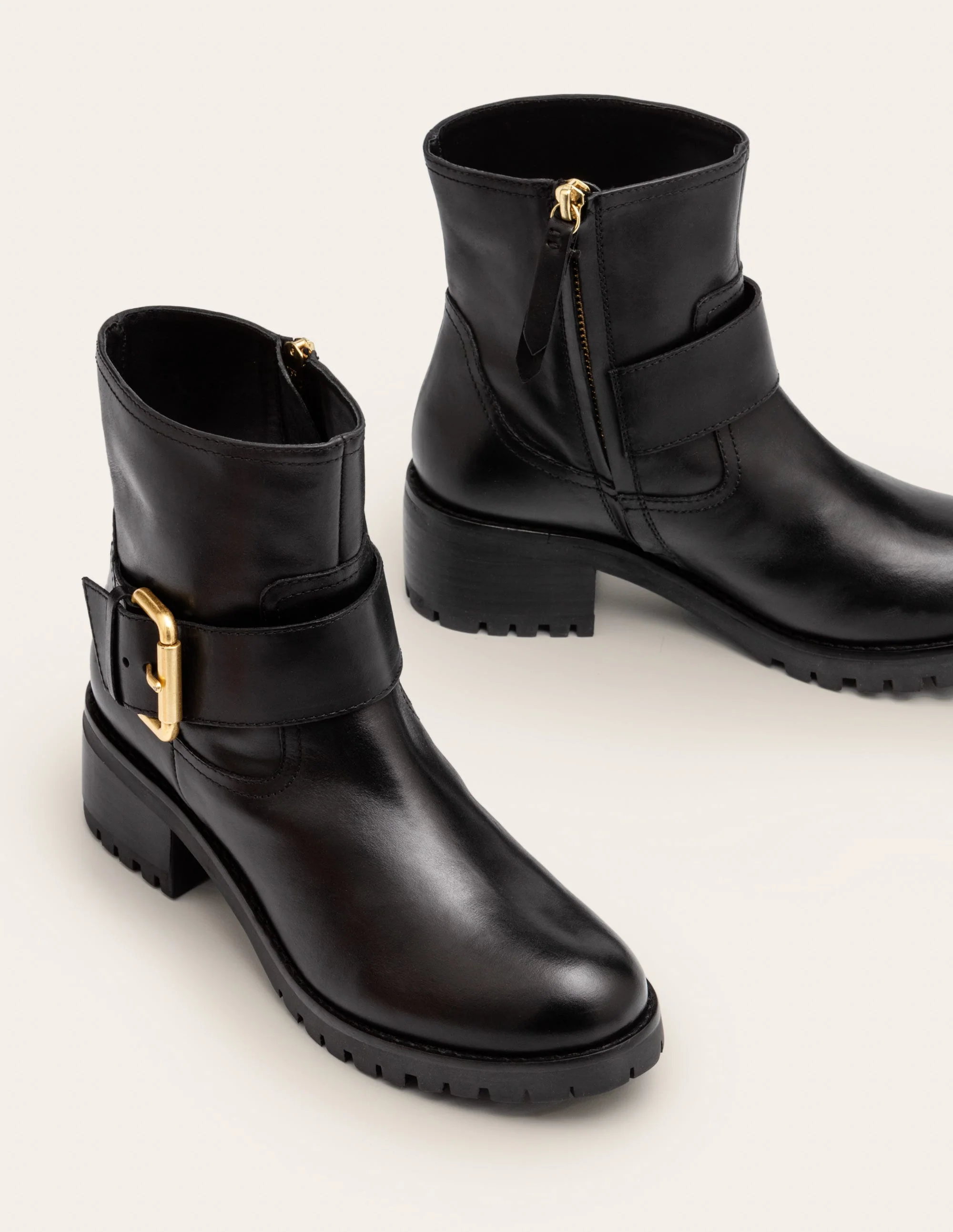 Bristol Biker Boots-Black