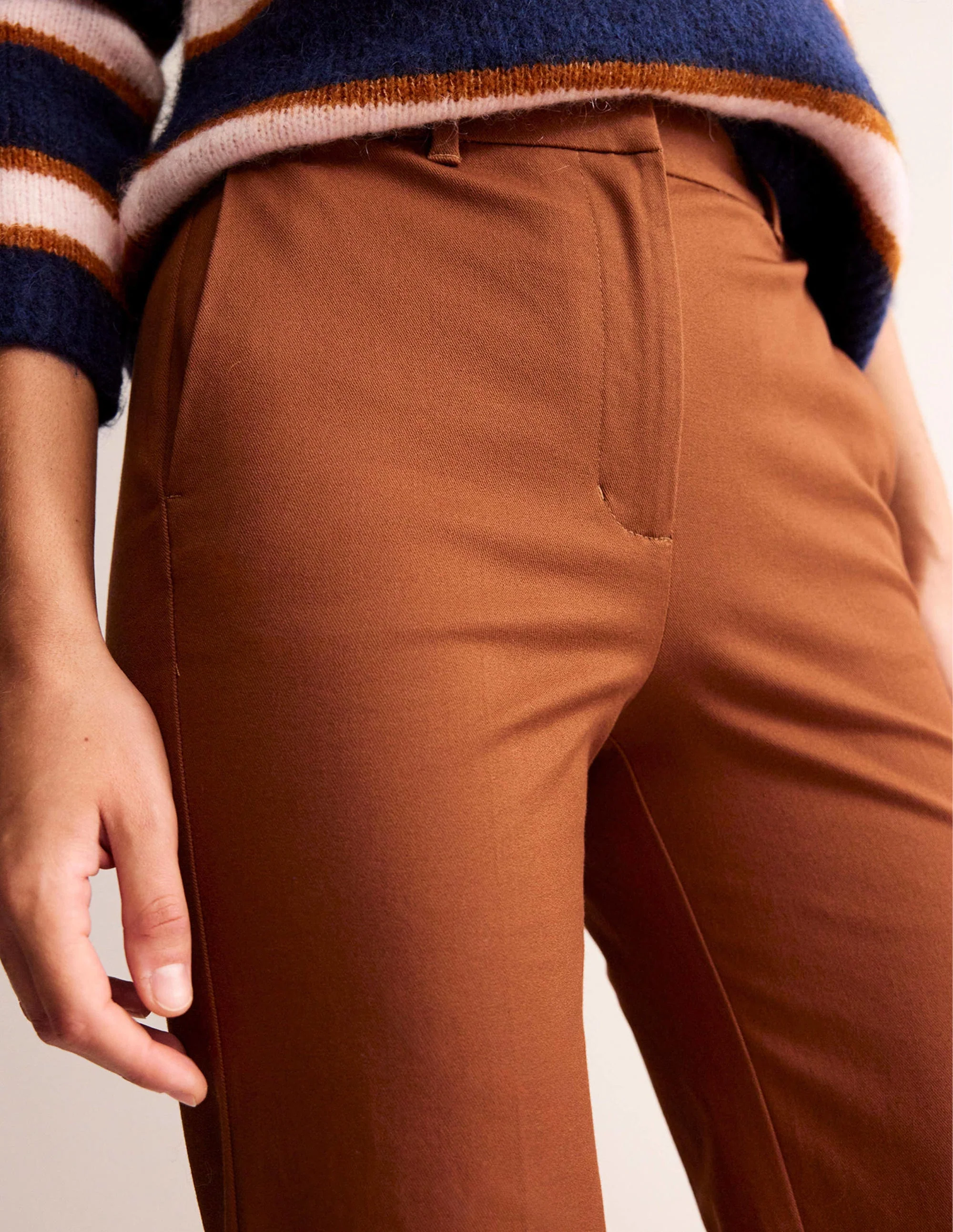 Brompton Bi-stretch Pants-Cognac - Image 2