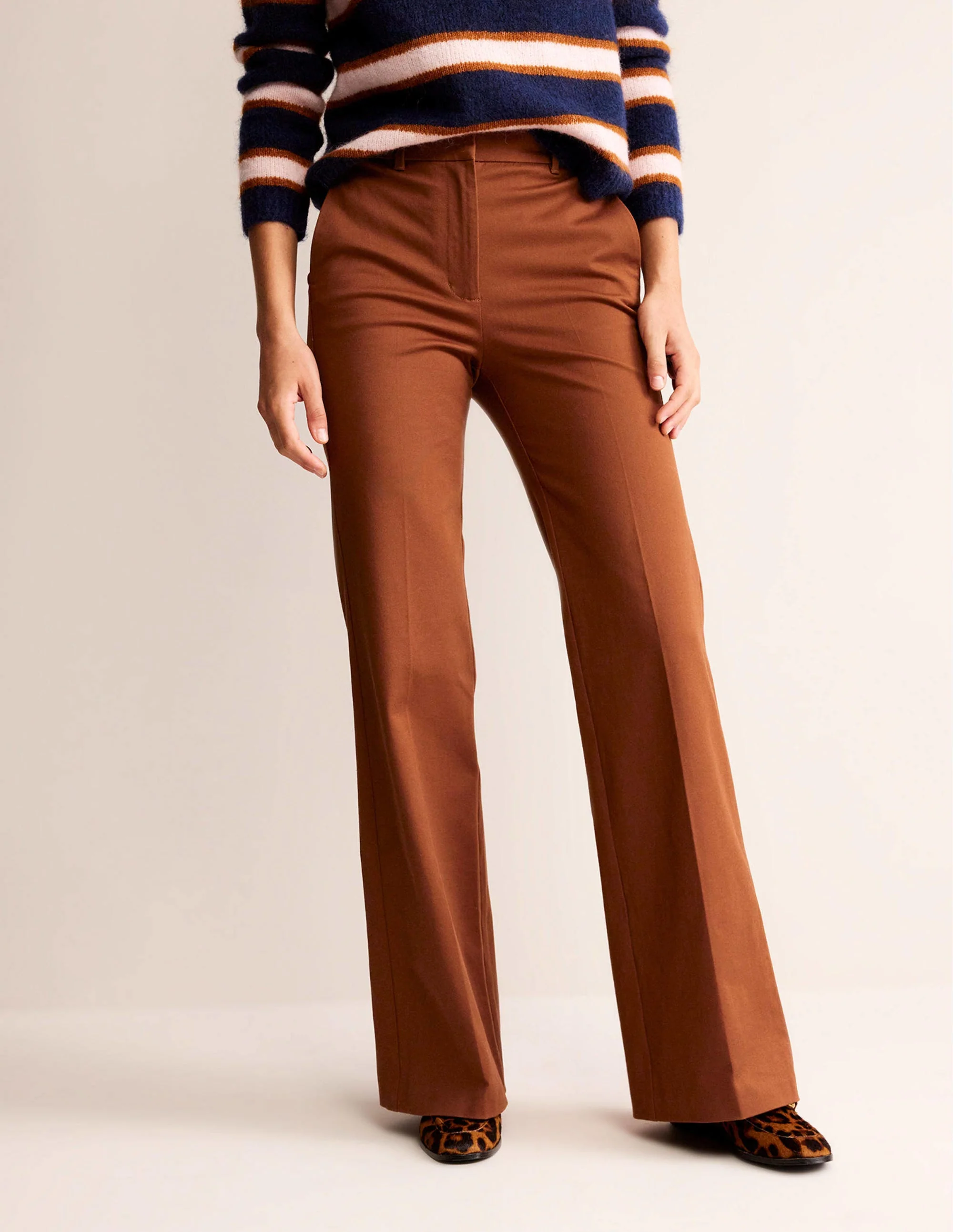 Brompton Bi-stretch Pants-Cognac - Image 4