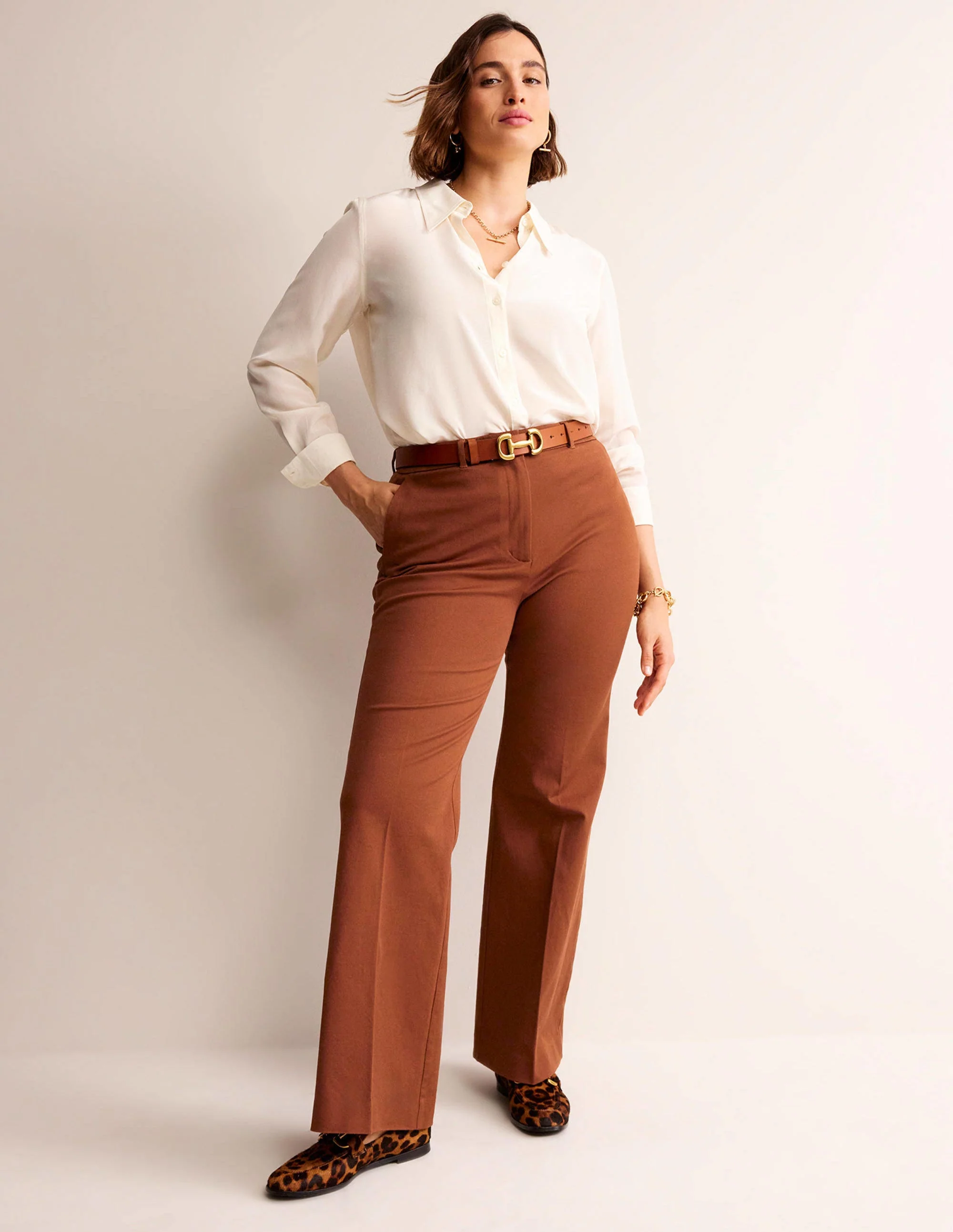 Brompton Bi-stretch Pants-Cognac - Image 5