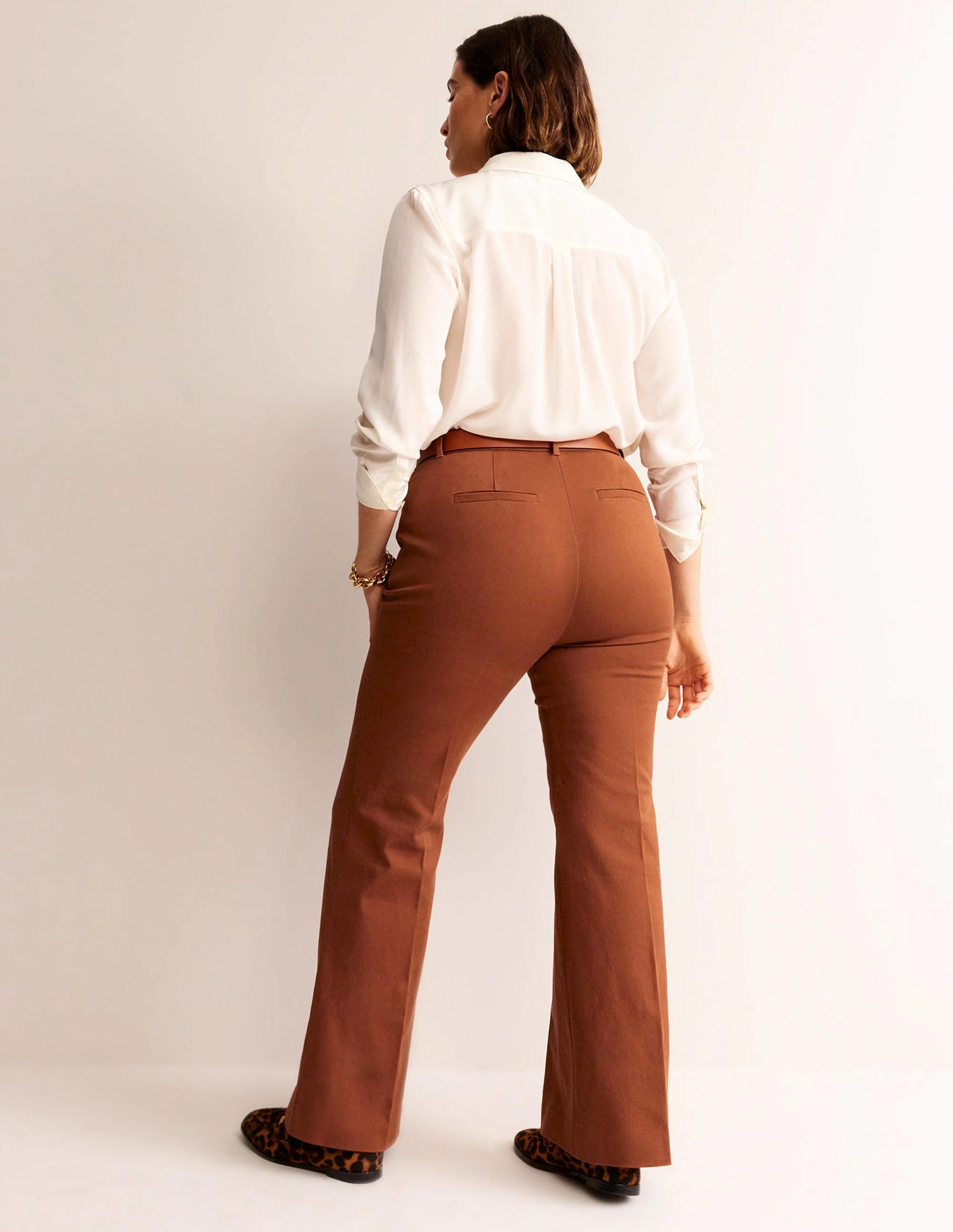Brompton Bi-stretch Pants-Cognac - Image 6