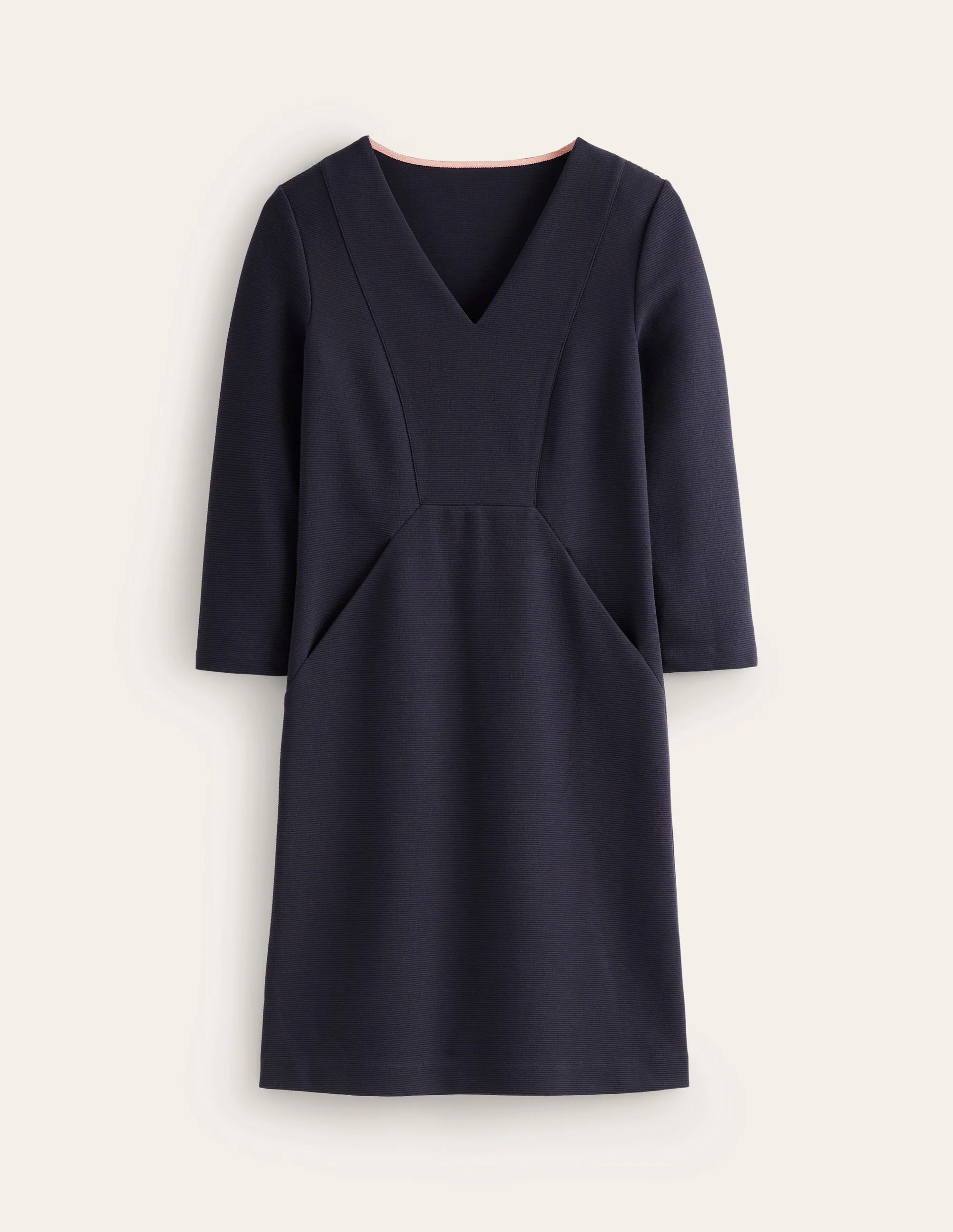Bronte Ottoman Dress-Navy - Image 5