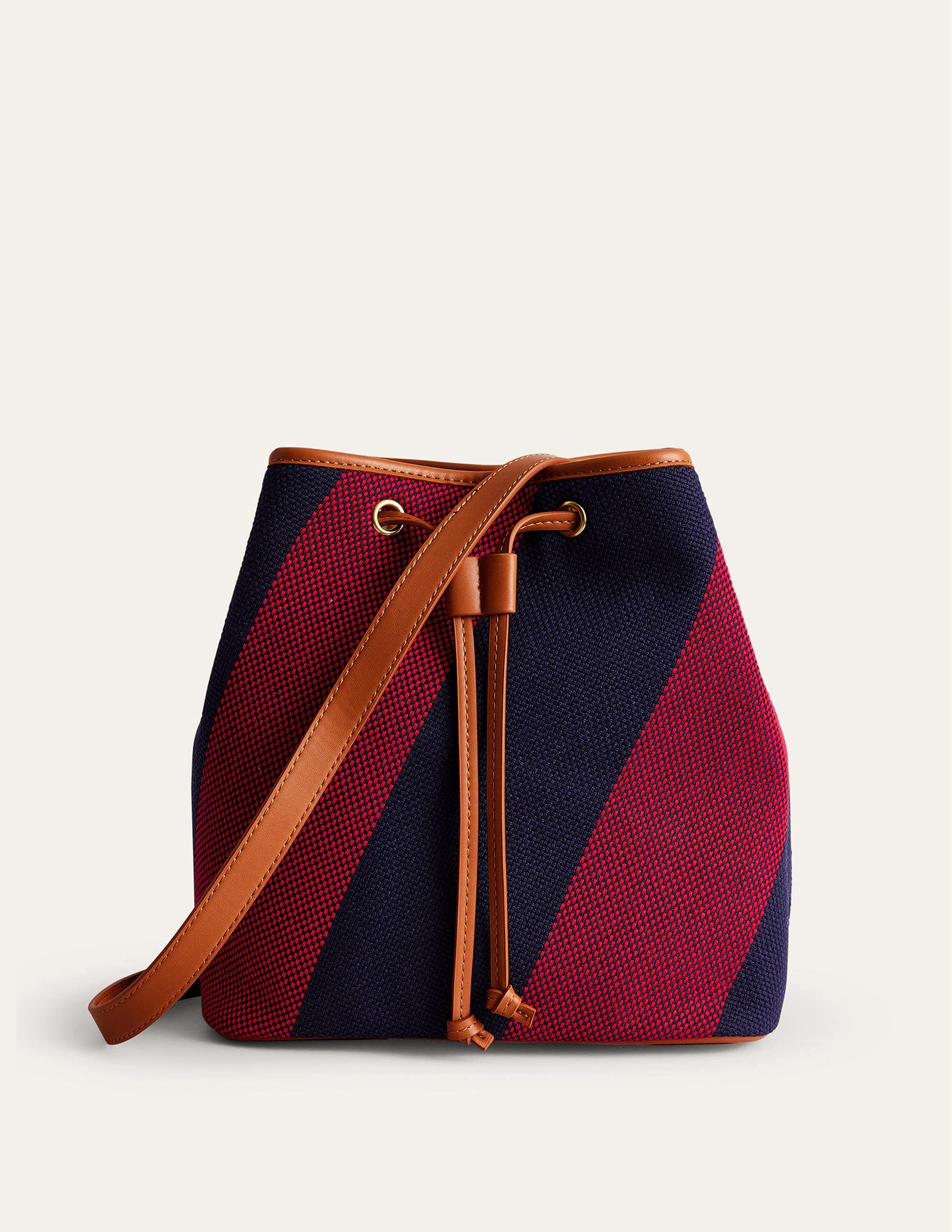 Bucket Bag-Red Navy Stripe - Image 2
