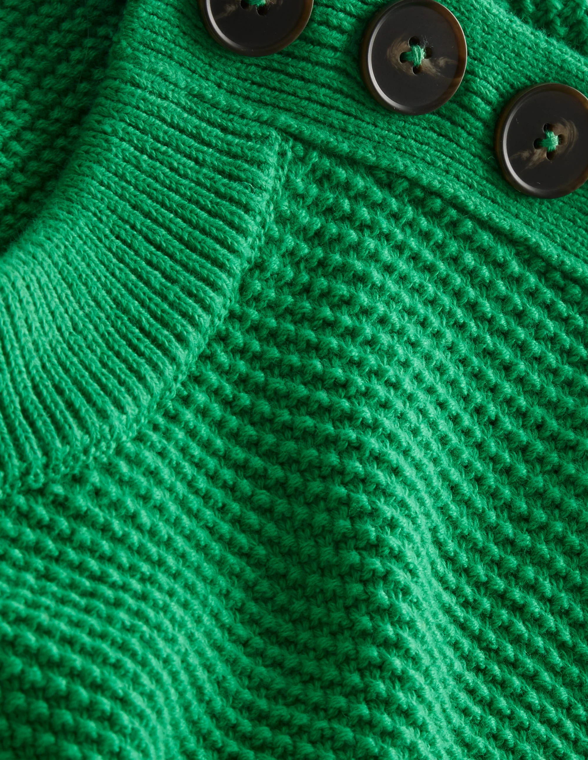 Button Detail Stitch Sweater-Bright Green - Image 7