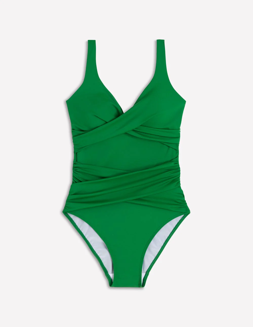 Cannes Cross Wrap Swimsuit-Verde - Image 6