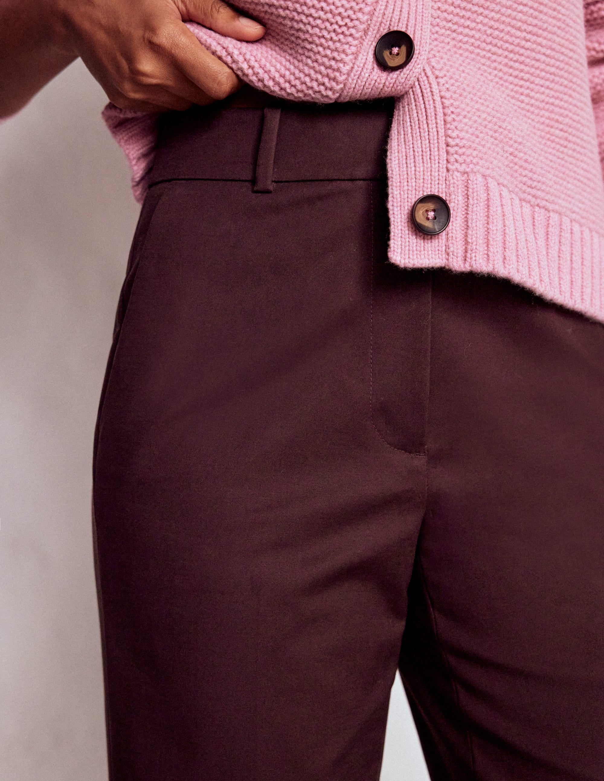 Canonbury 7/8 Pants-Deep Aubergine - Image 2