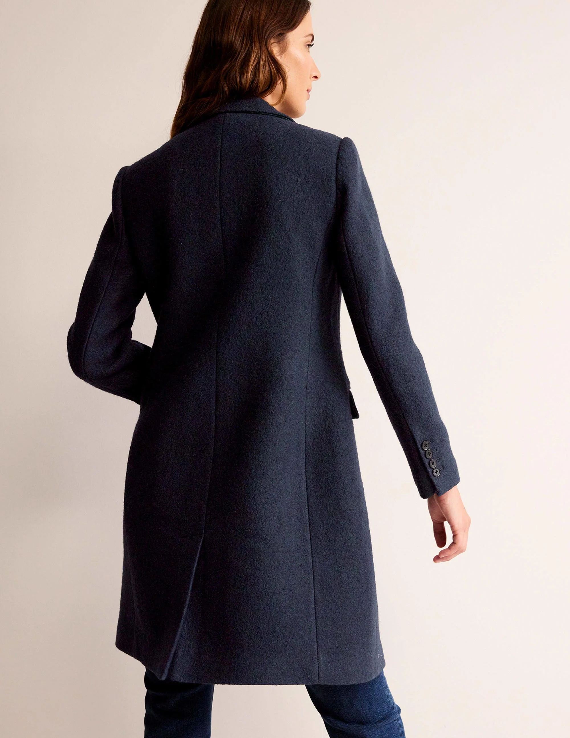 Canterbury Textured Coat-Navy - Image 3