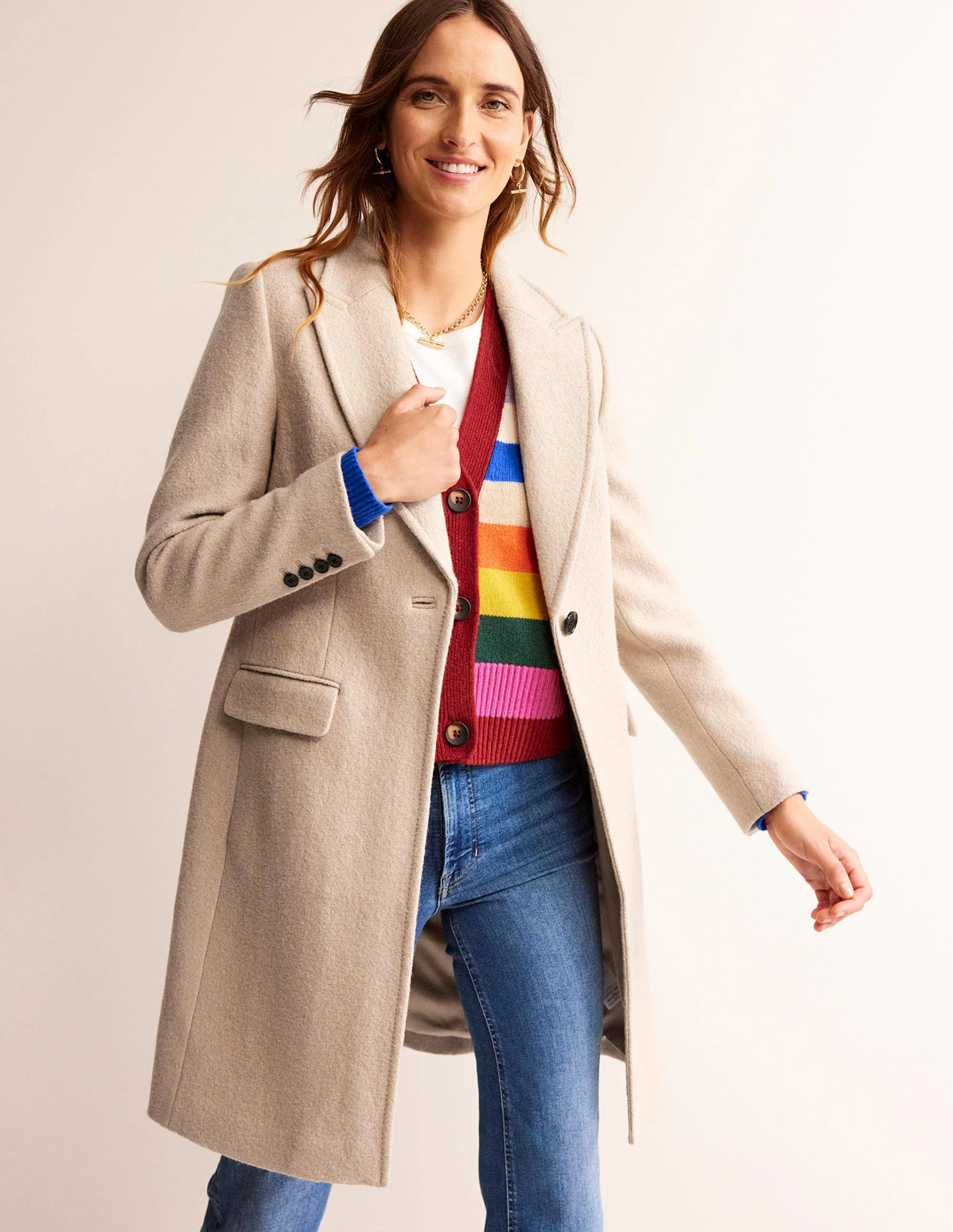 Canterbury Textured Coat-Rope - Image 4
