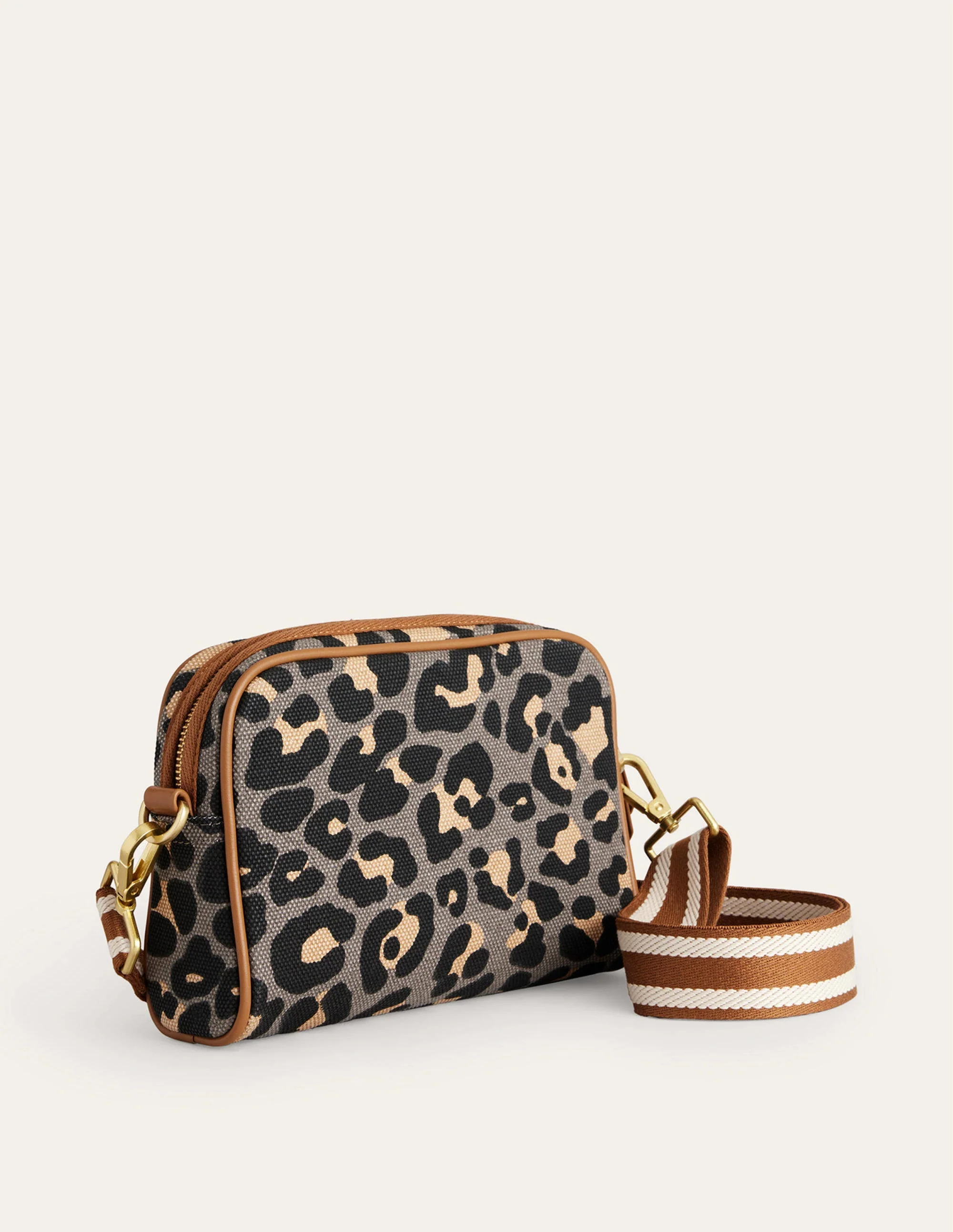 Canvas Cross-Body Bag-Leopard - Image 3