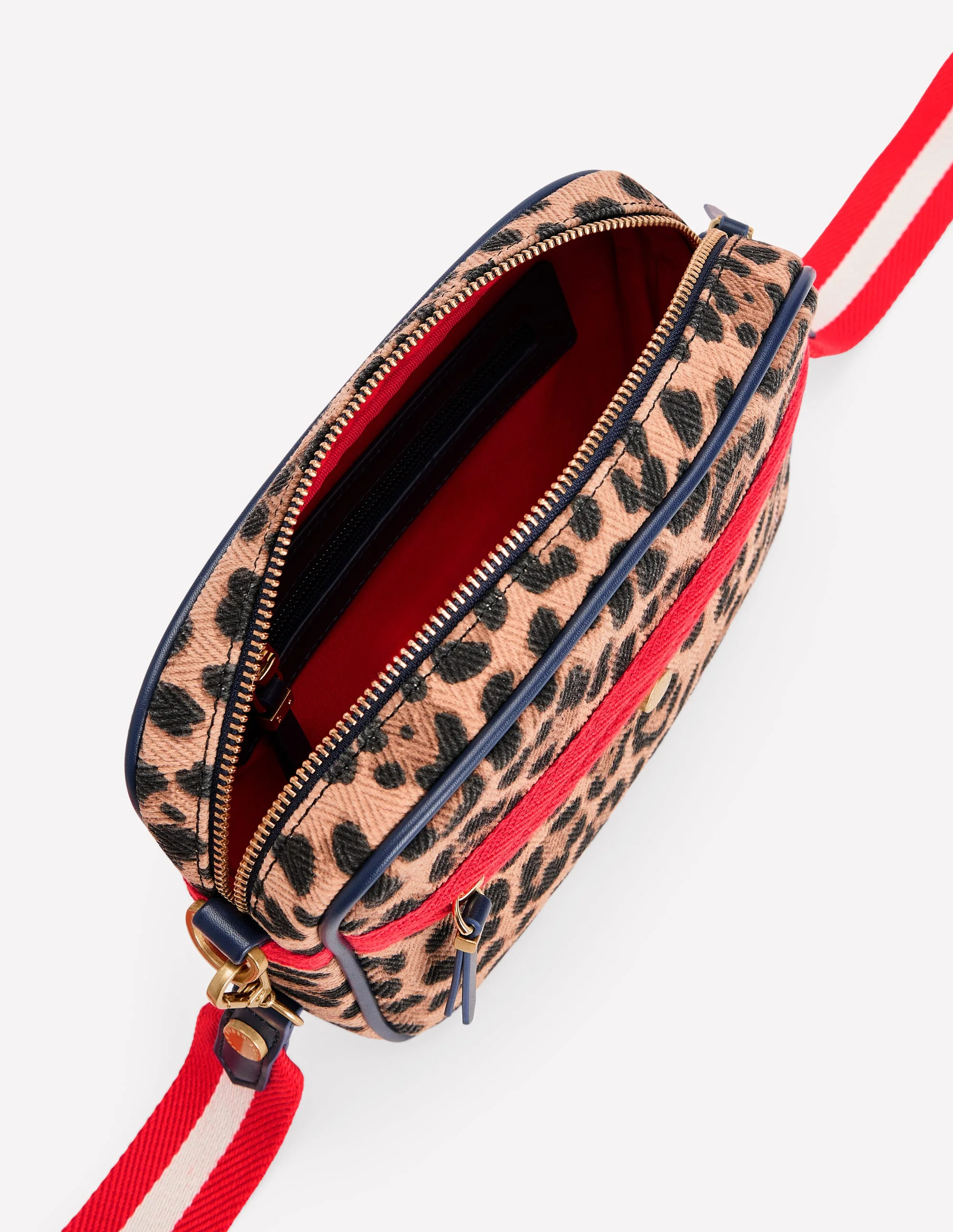 Canvas Cross-body Bag-Leopard - Image 4