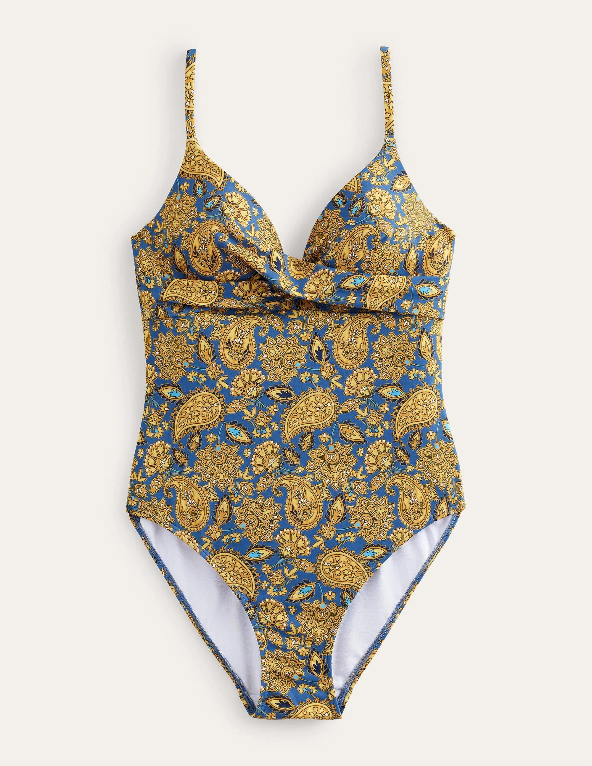 Capri Cup-size Swimsuit-Harvest Gold, Paisley Terrace - Image 7